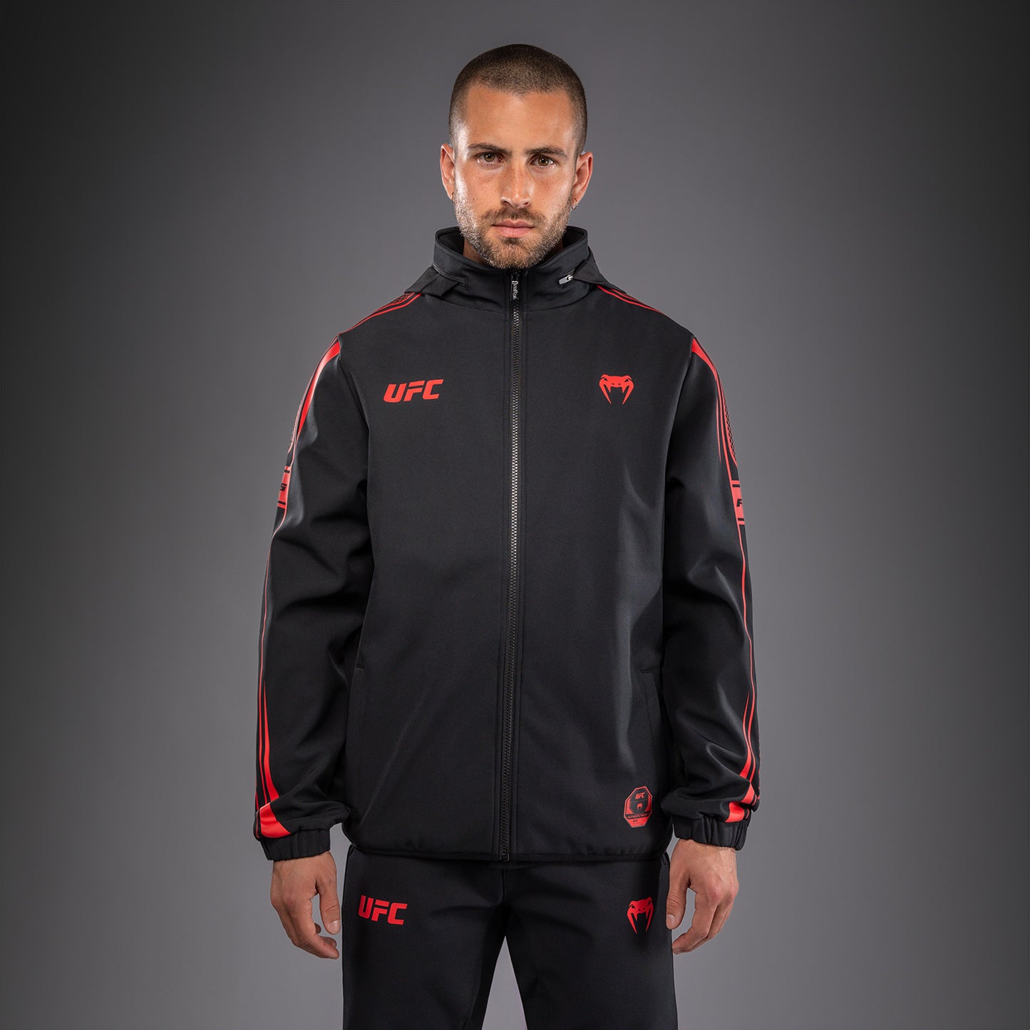 Venum UFC Unity by Venum Authentic Fight Week メンズ ジップフーディー - ブラック