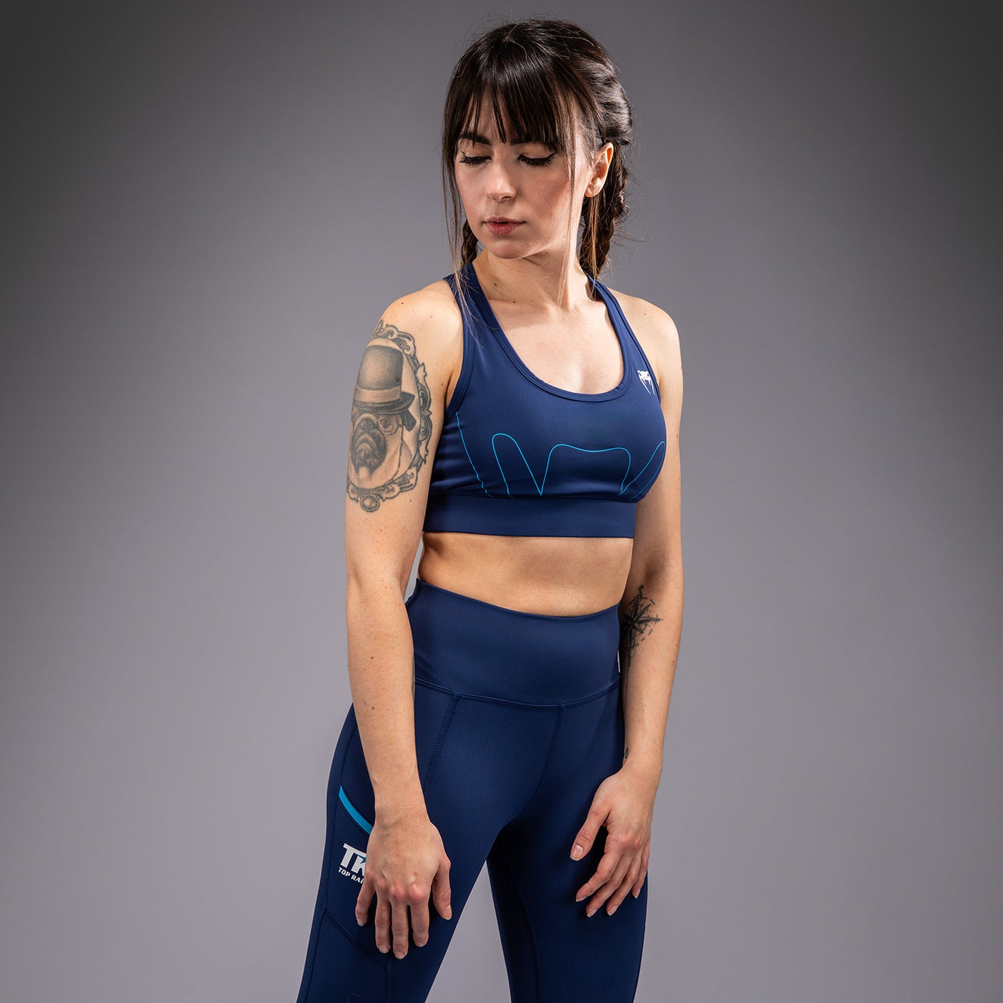 Venum x Top Rank Original レディース スポーツブラ - ネイビーブルー