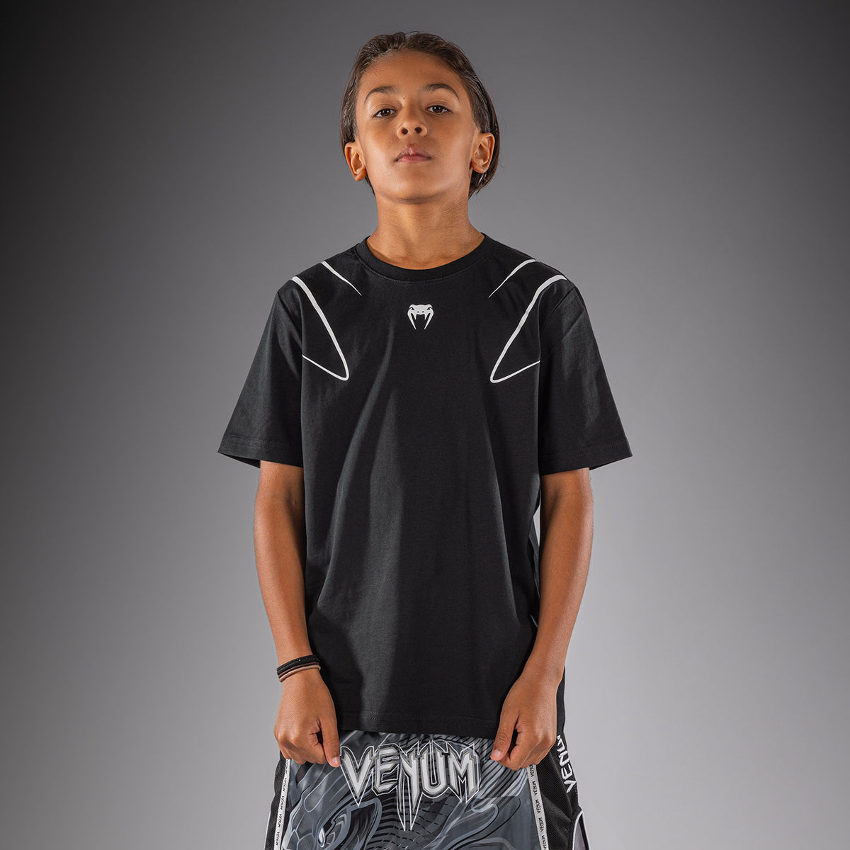 Venum Crimson Viper 2.0 キッズ Tシャツ - ブラック/グレー