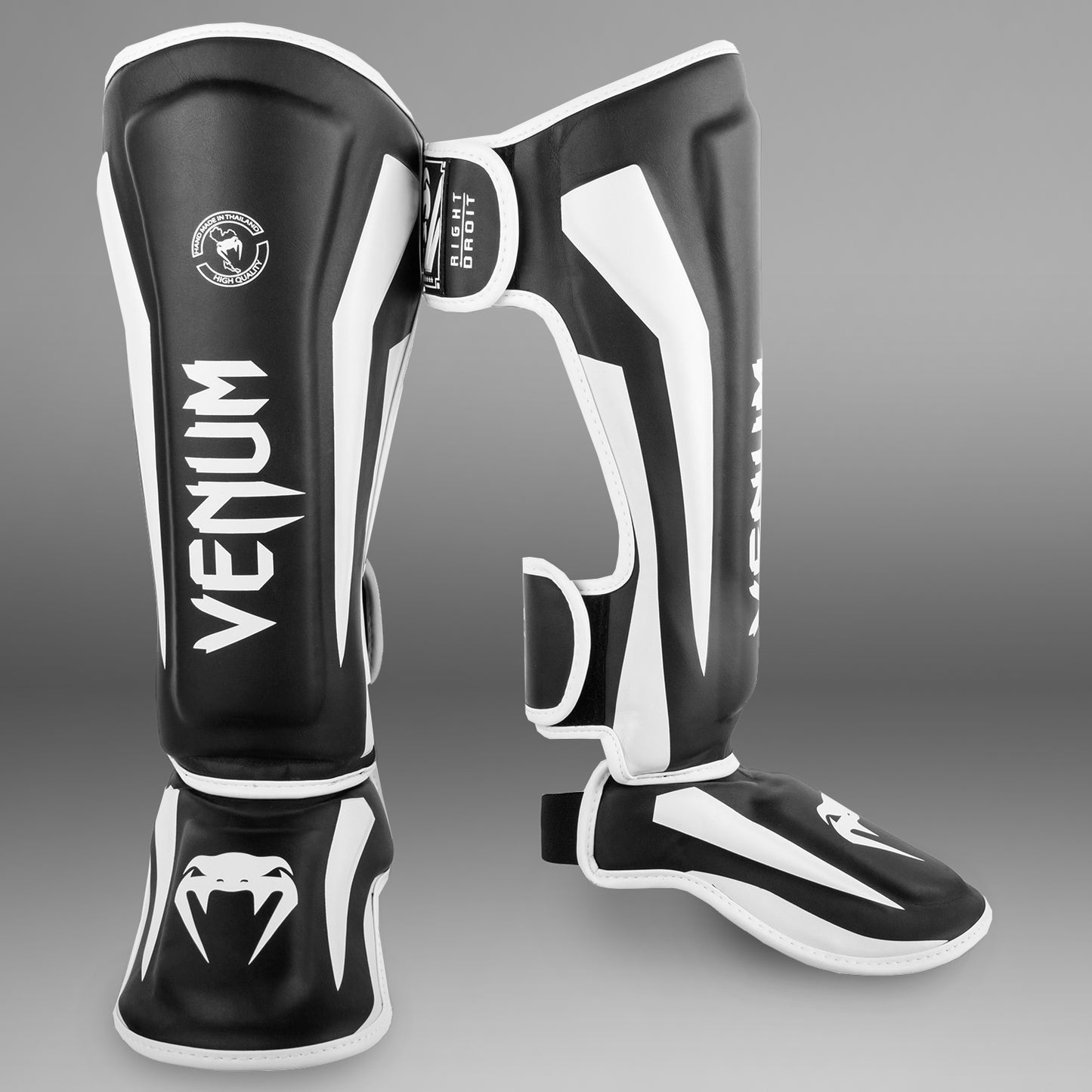 Venum Elite Standup シンガード - ブラック/ホワイト