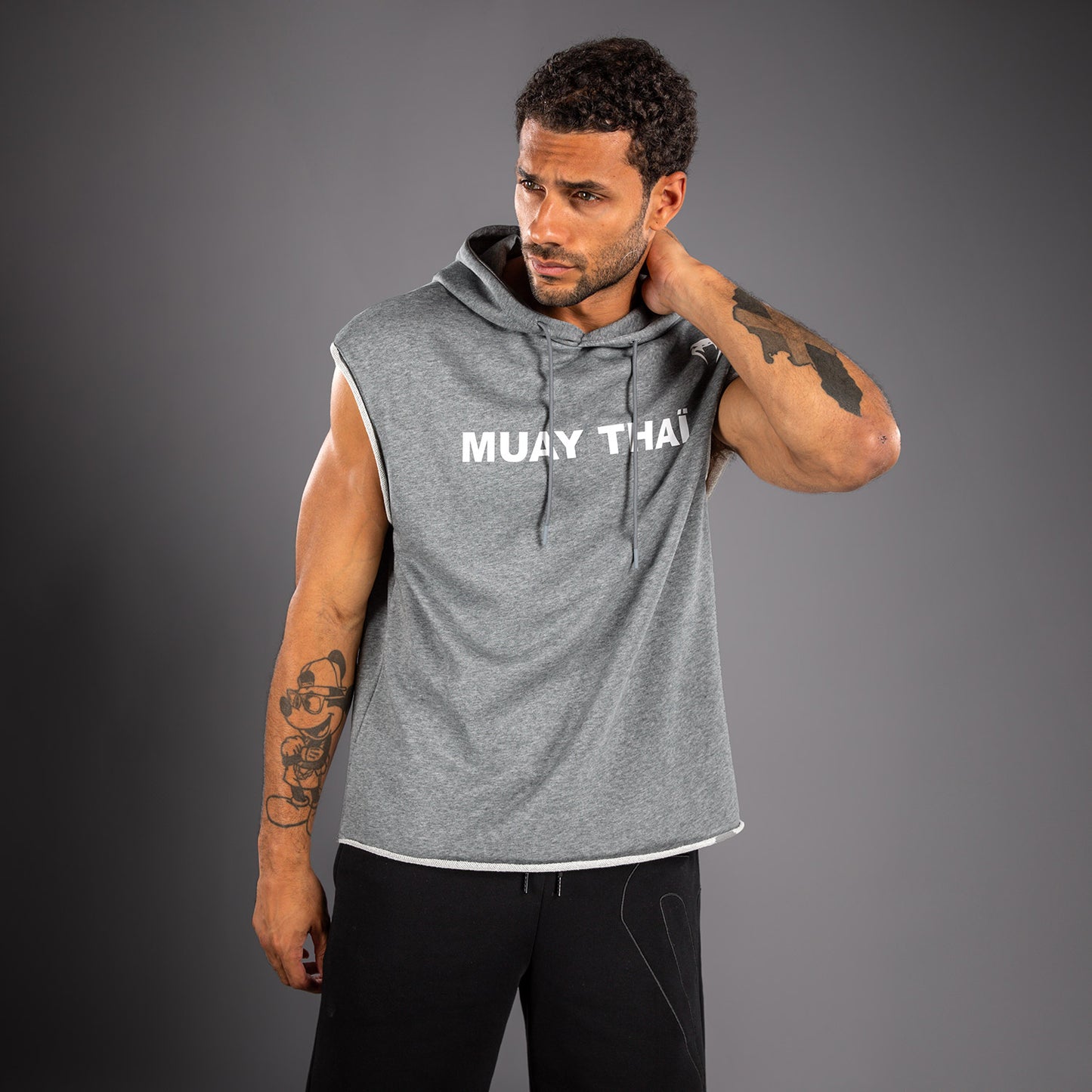 Venum Muay Thai VT ノースリーブパーカー – ヘザーグレー