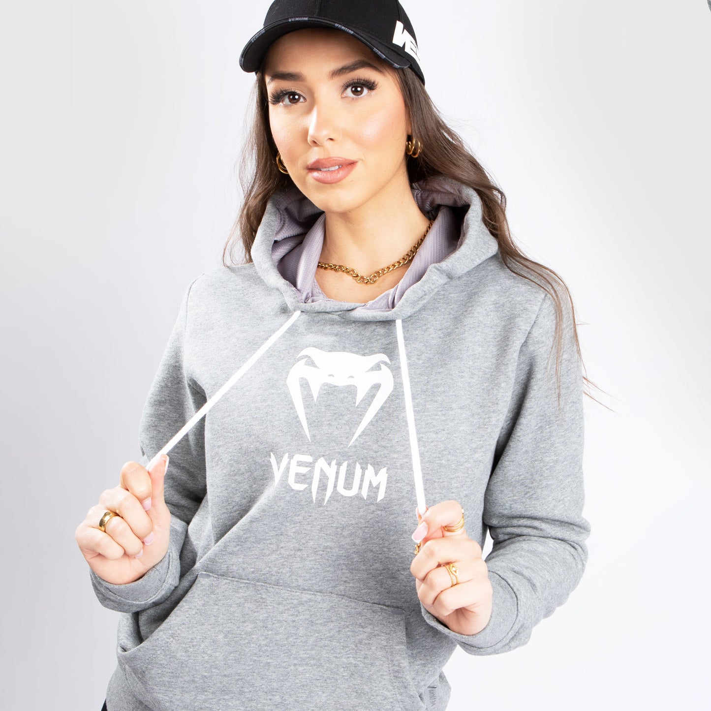 Venum クラシックフード付きスウェットシャツ-女性用 -ライトヘザーグレー