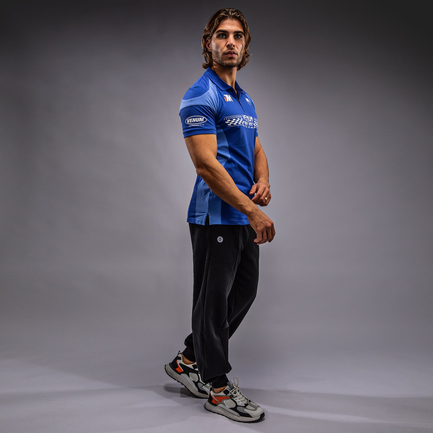 Venum Motorsport - ロイヤルブルー コットンポロシャツ