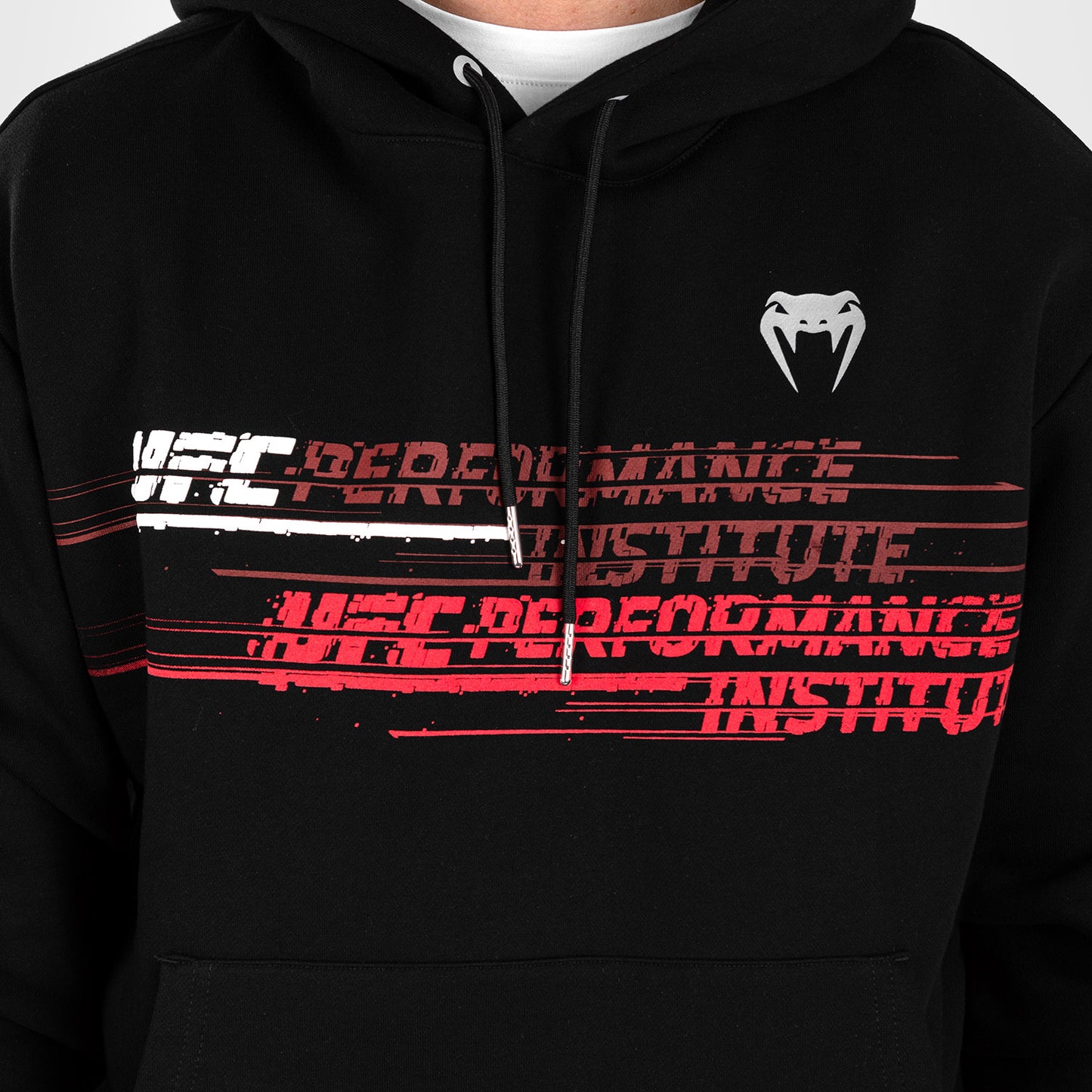 UFC Venum Performance Institute 2.0 男性用パーカー - ブラック/レッド