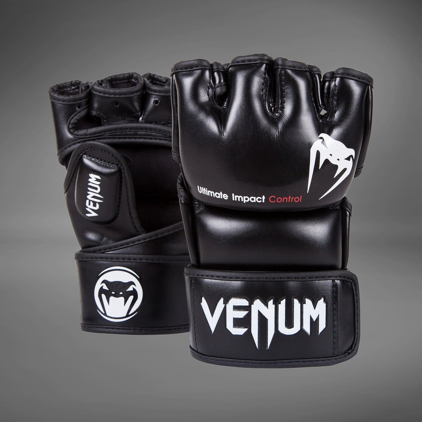 Venum Impact MMA グローブ - Skintex レザー - ブラック