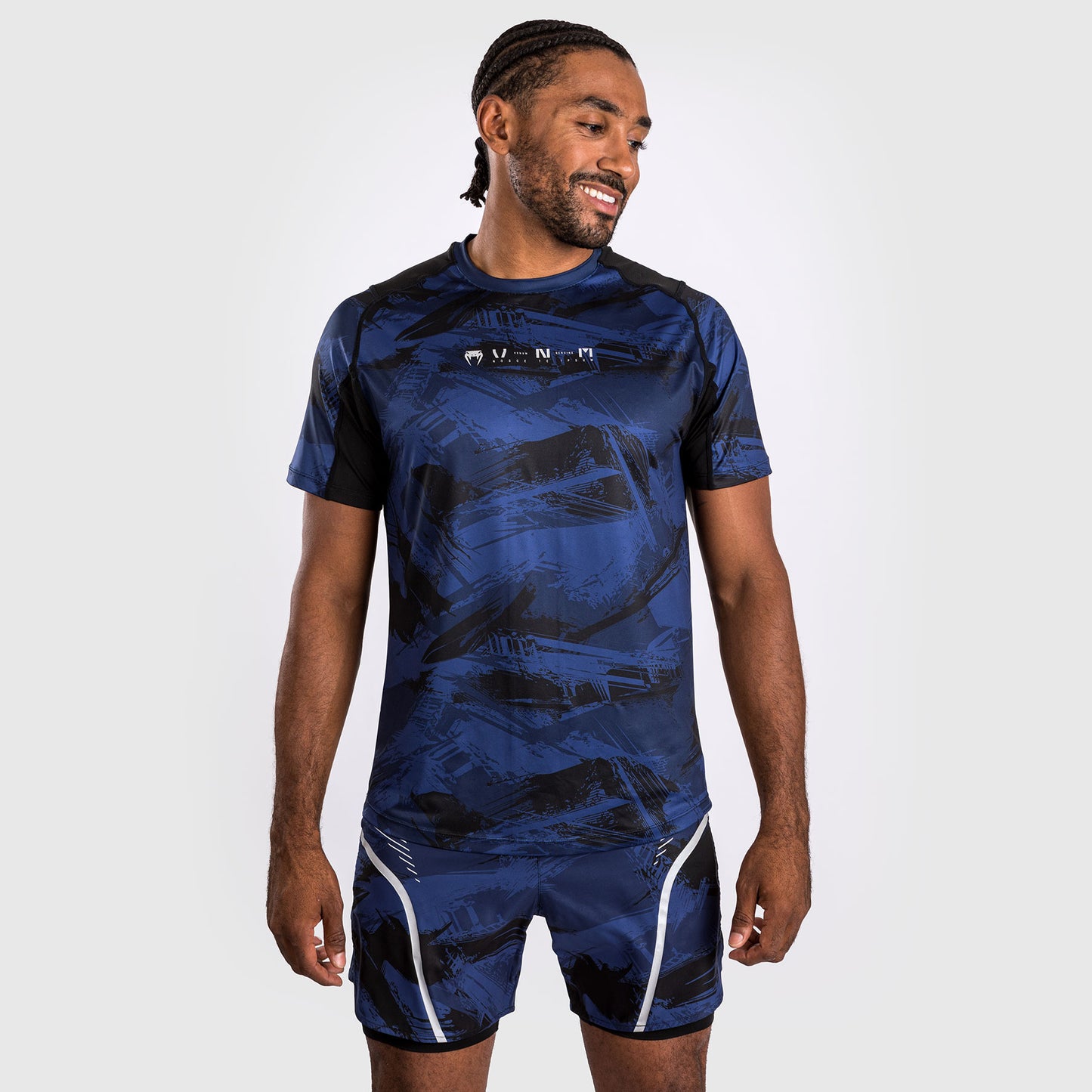 Venum Electron 3.0 ドライテックTシャツ - ネイビー