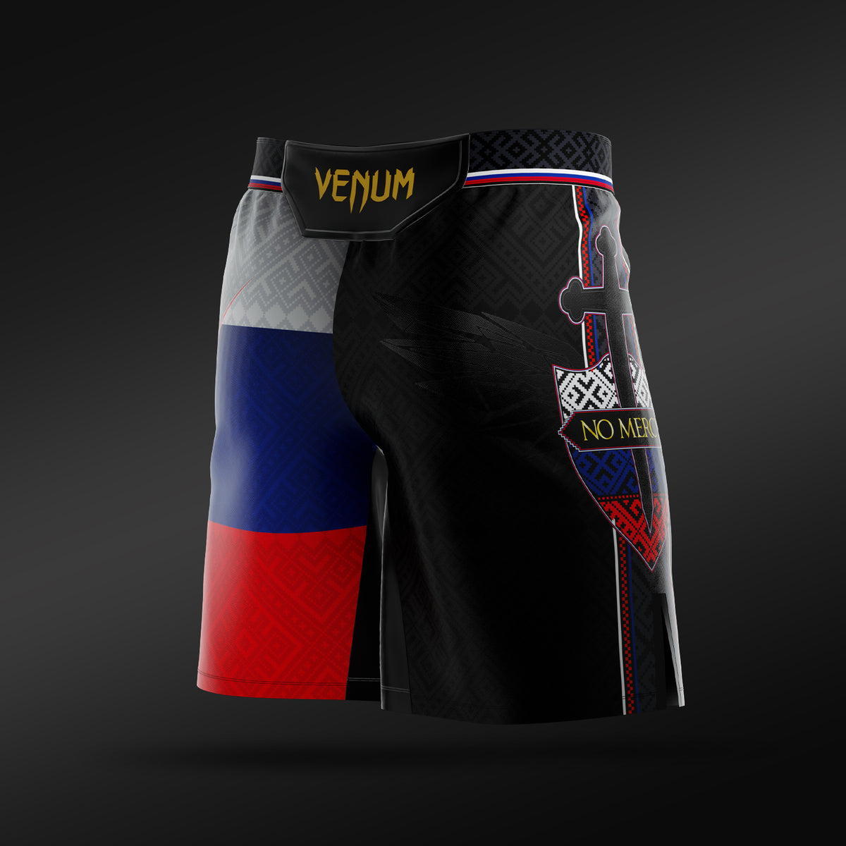 Venum UFC Unrivaled by Venum Petr Yan メンズ ロングフィット ファイトショーツ – ブラック