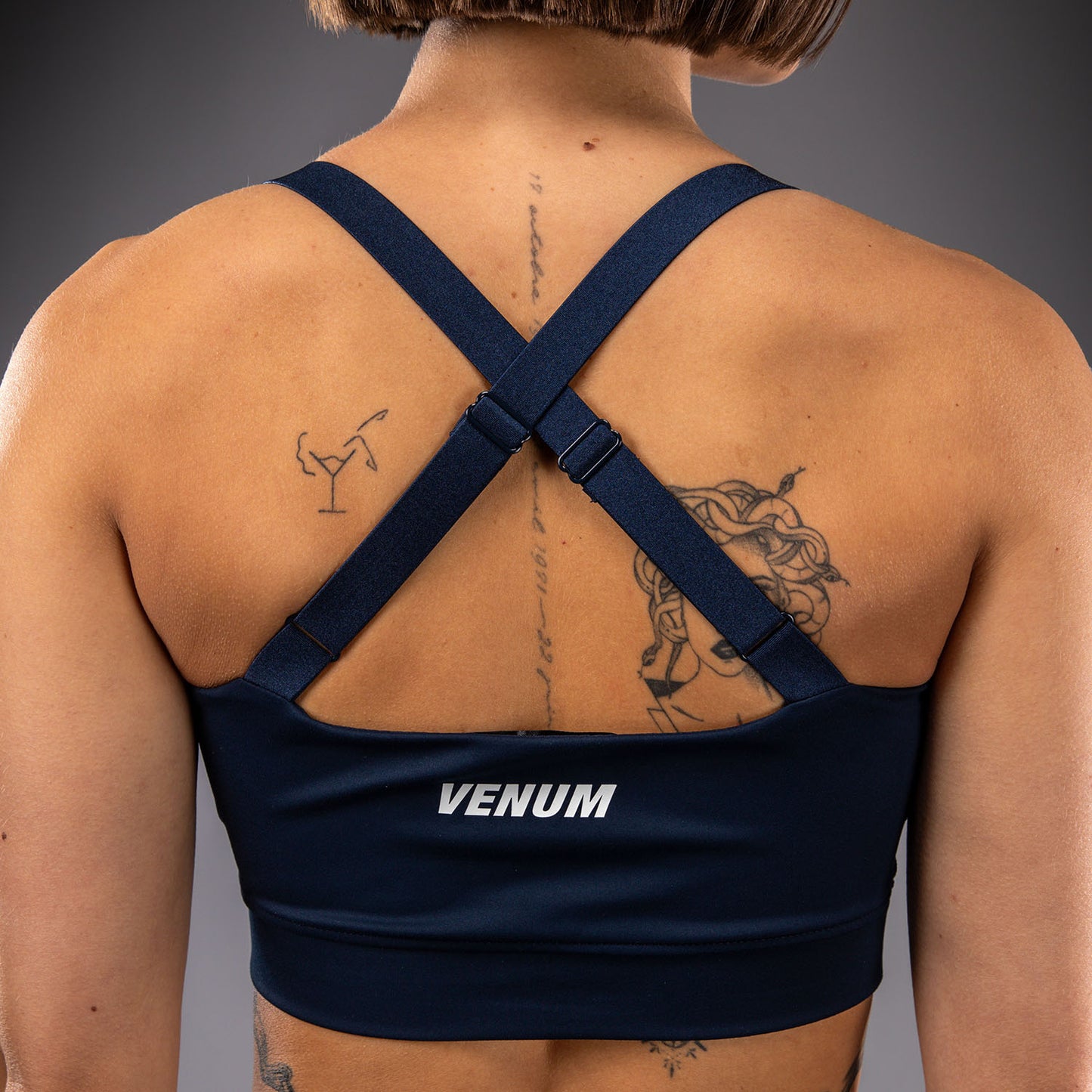Venum Sculpt Shape レディース スポーツブラ - ネイビーブルー