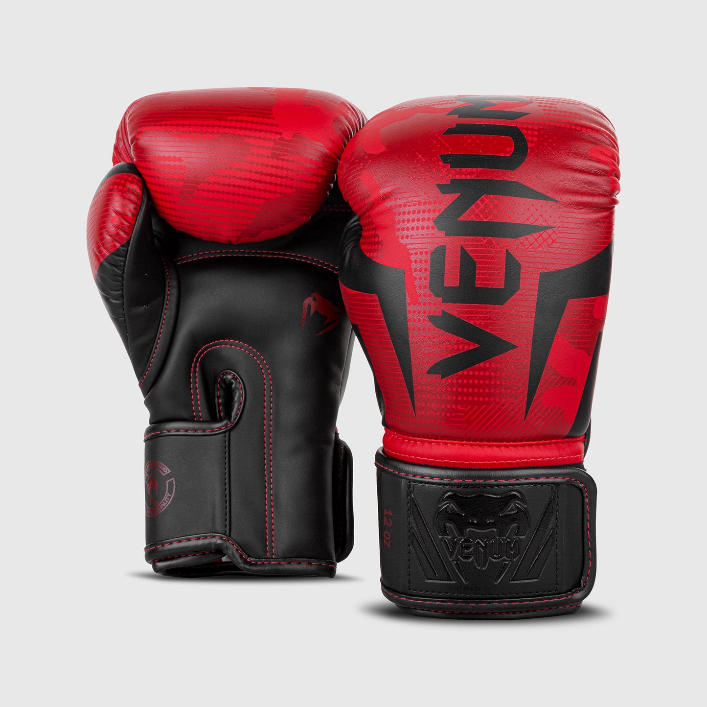 Venum Elite ボクシンググローブ – レッド/カモ