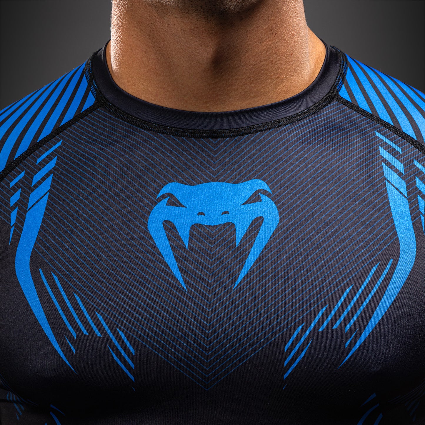 Venum No-Gi 6.0 半袖ラッシュガード ブラック/ブルー