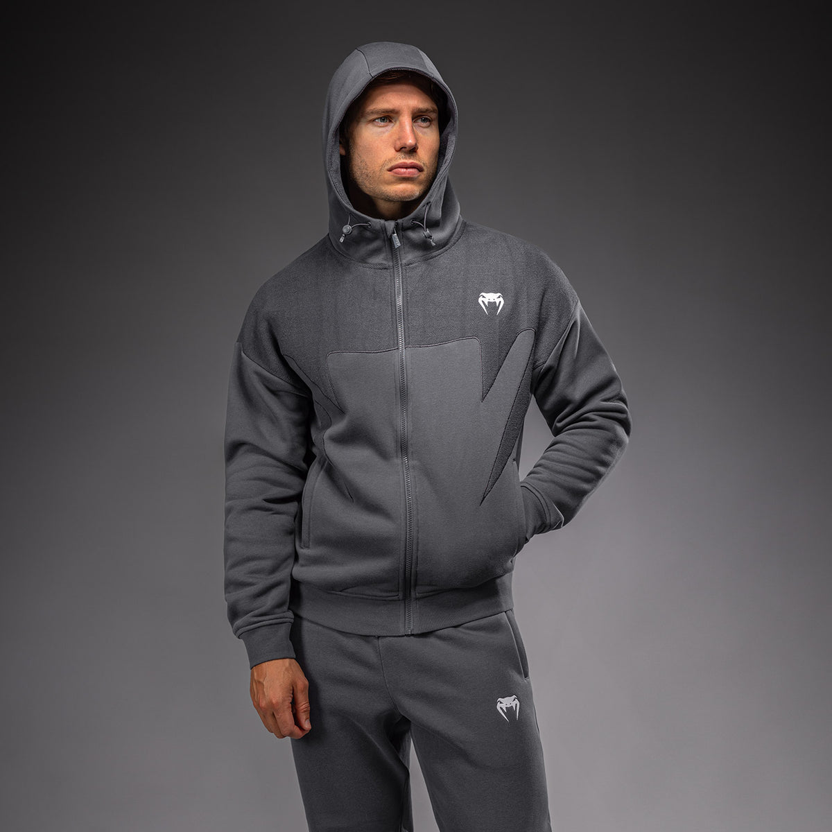 Venum Attack Fleece & Weave トラックジャケット - グレー