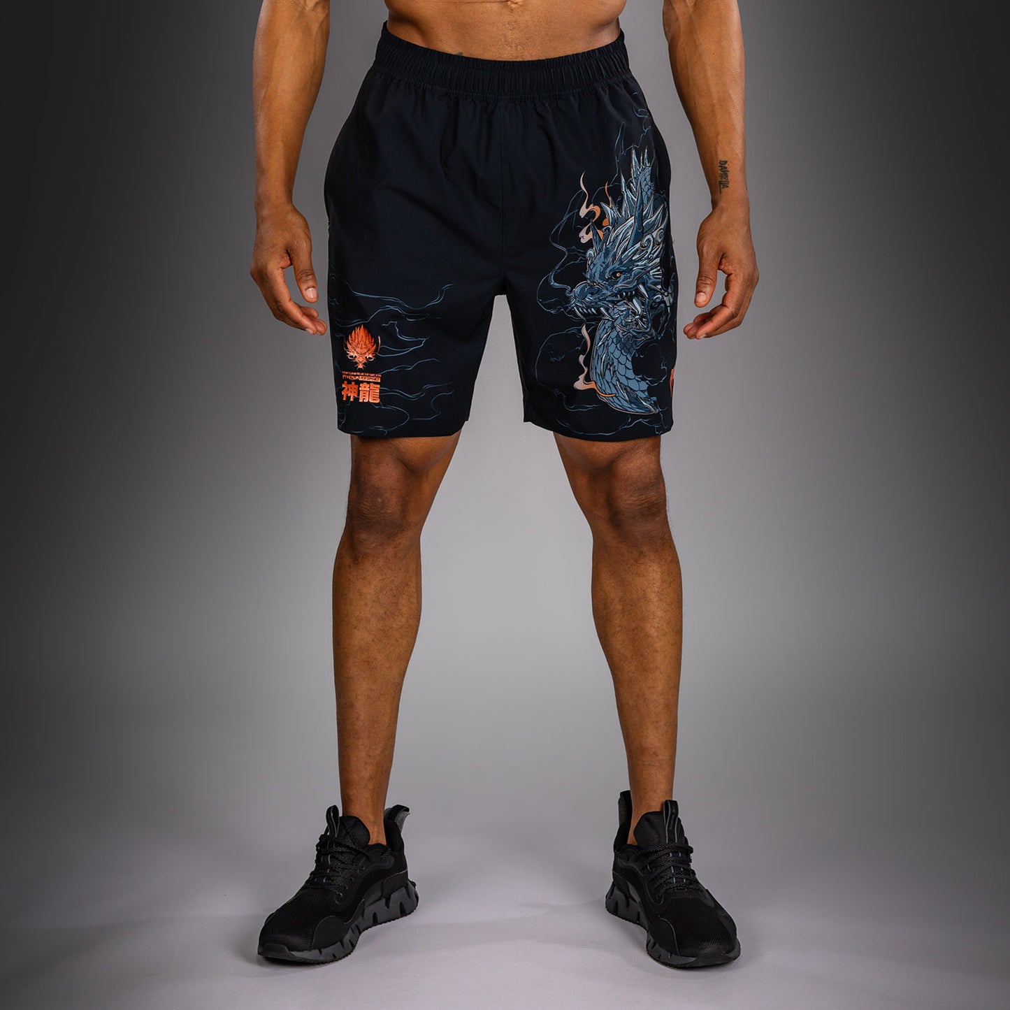 Venum Thunder Dragon トレーニングショーツ – ブラック/グレー/コッパー