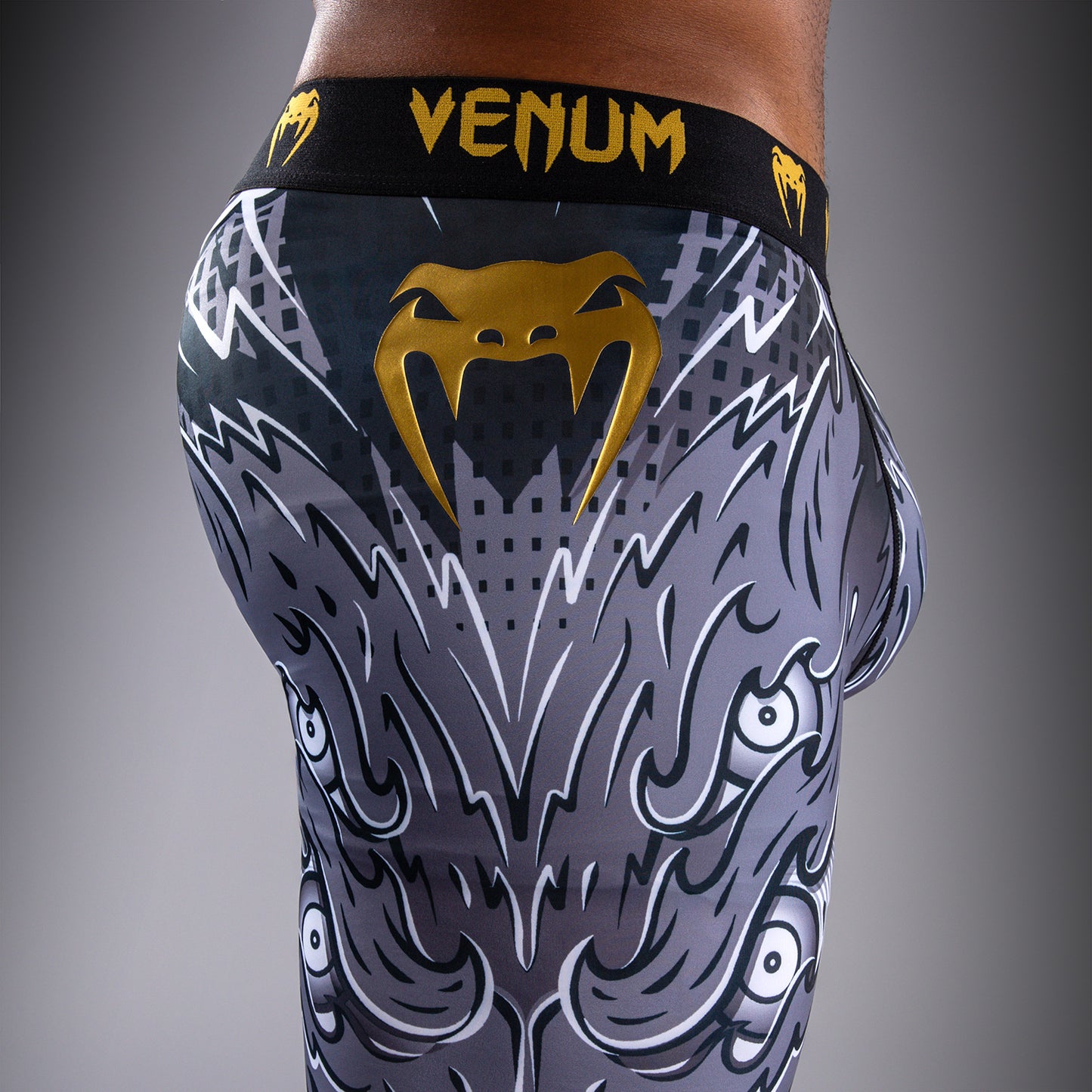 Venum Wolf Atak スパッツ – ブラック/グレー