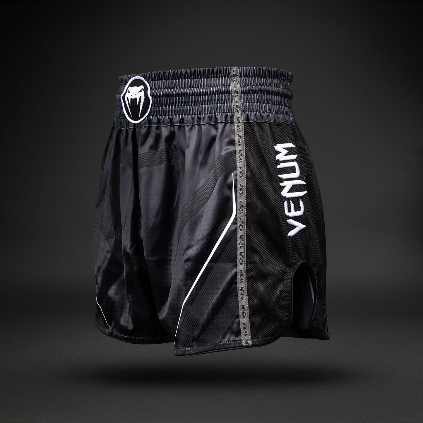 Venum Stealth ムエタイショーツ – ブラック/ホワイト