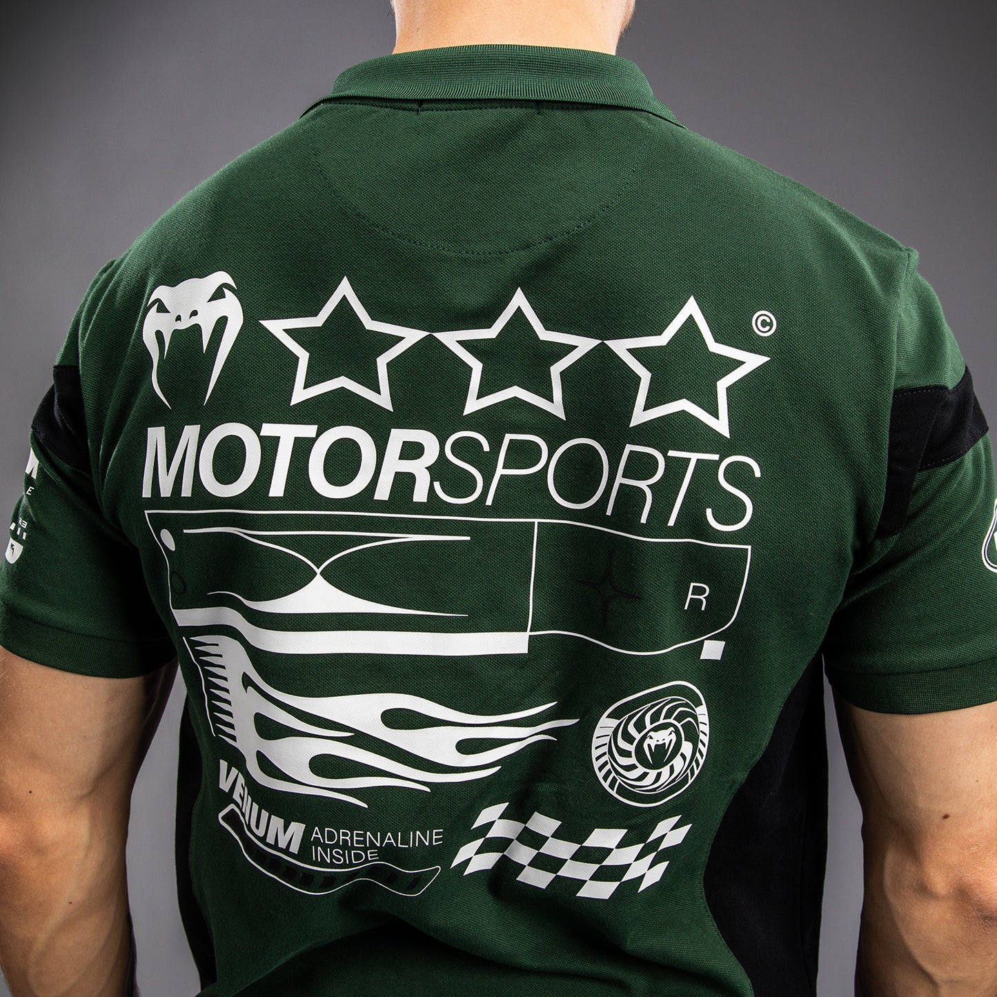 Venum Motorsport - ディープフォレスト コットンポロシャツ