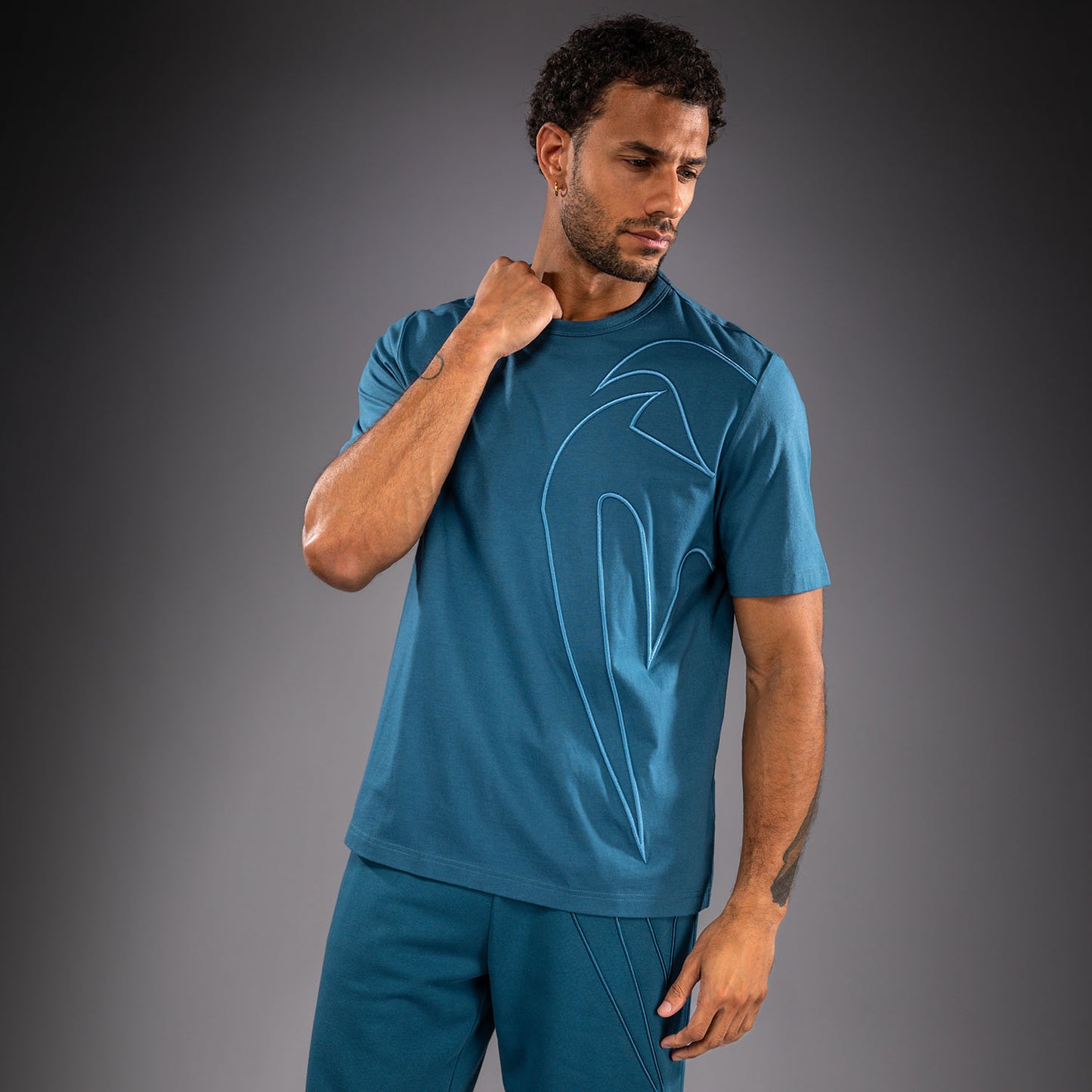 Venum Giant 3D コットンTシャツ - オーシャンブルー