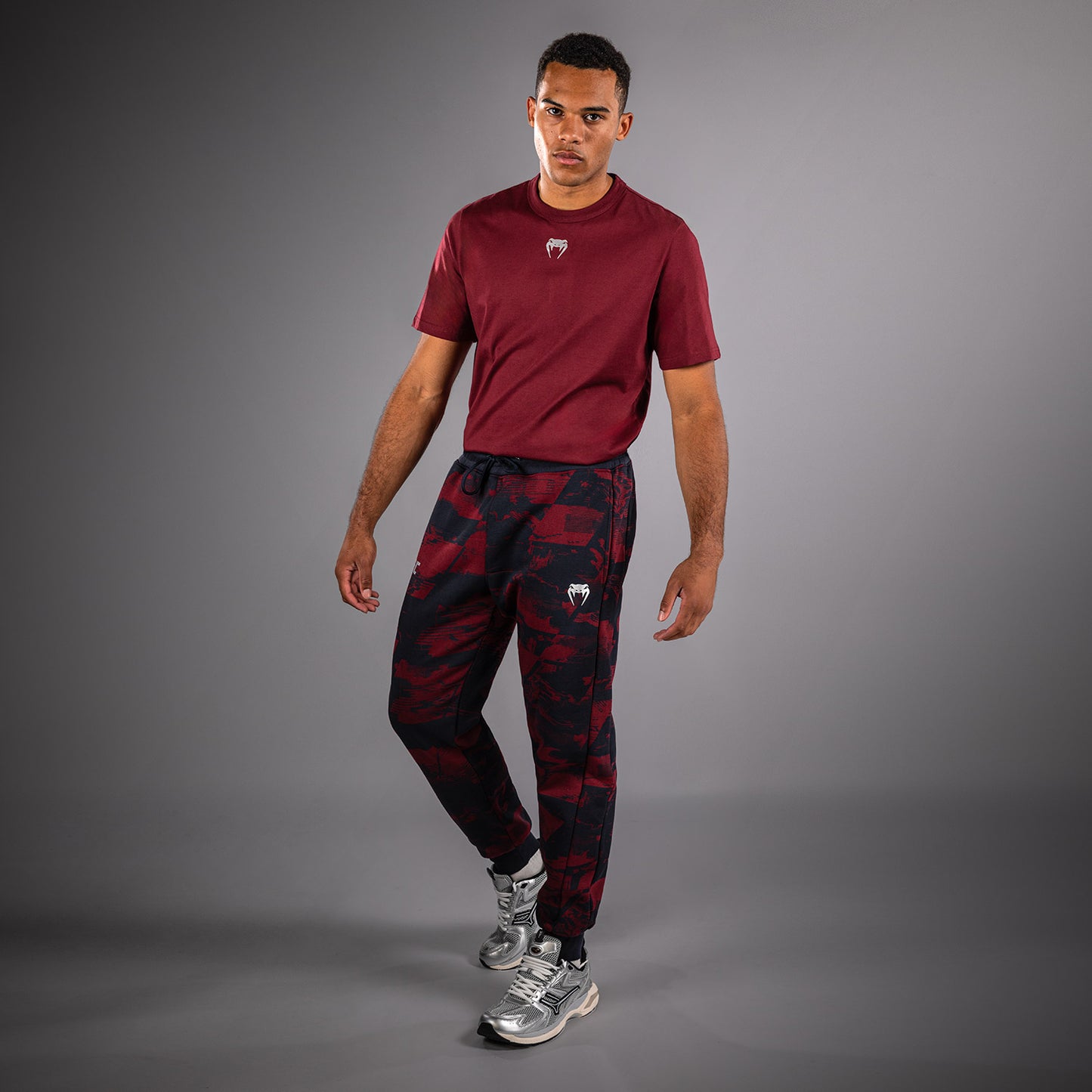 UFC Zenith by Venum Authentic Fight Week パンツ メンズ - ネイビーブルー/バーガンディ/シルバー