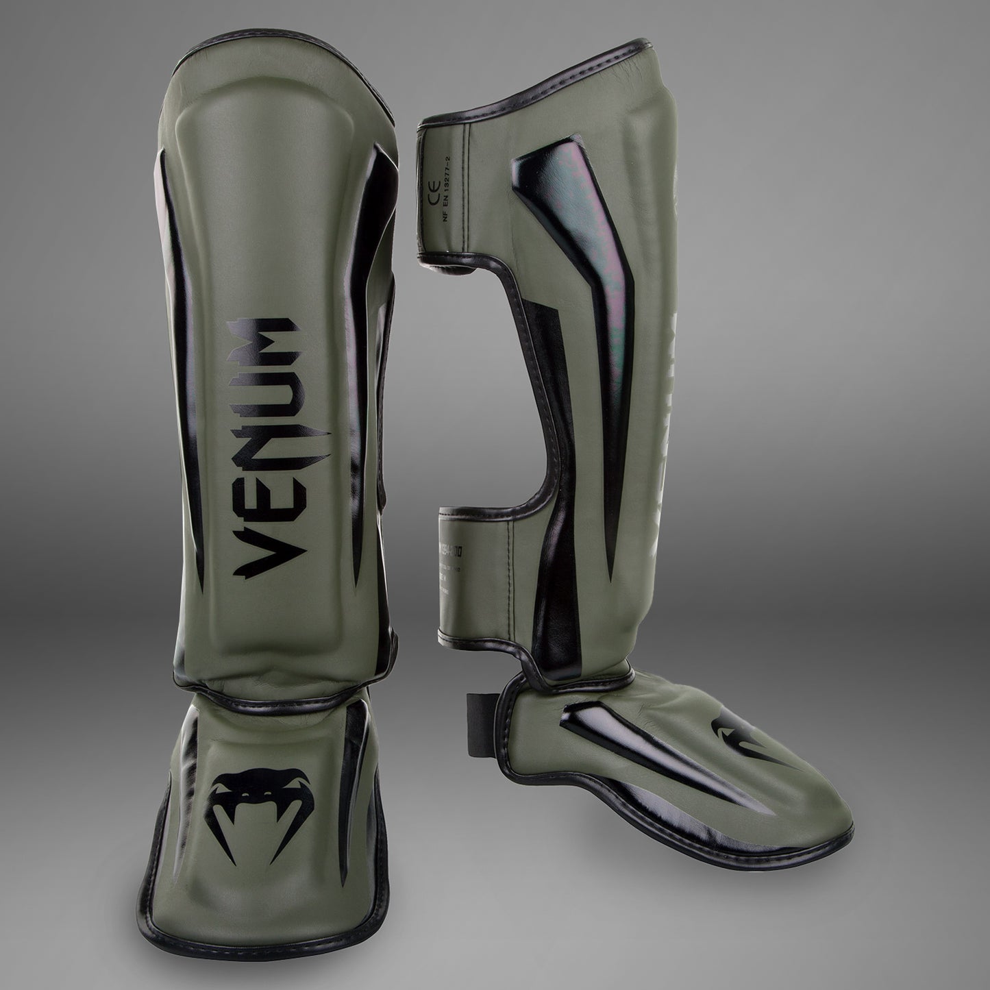 Venum Elite Standup シンガード：カーキ／ブラック