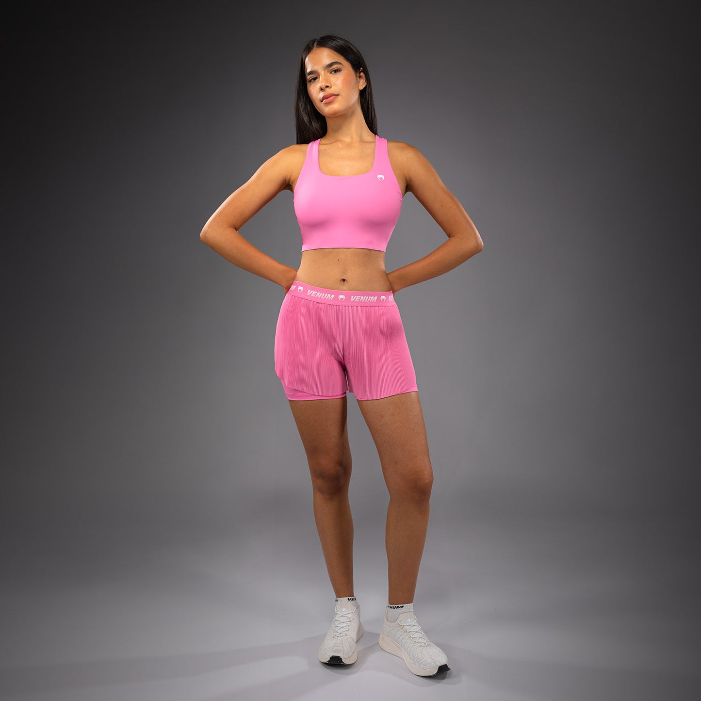 Venum Flowfit レディーストレーニングショーツ - キャンディピンク