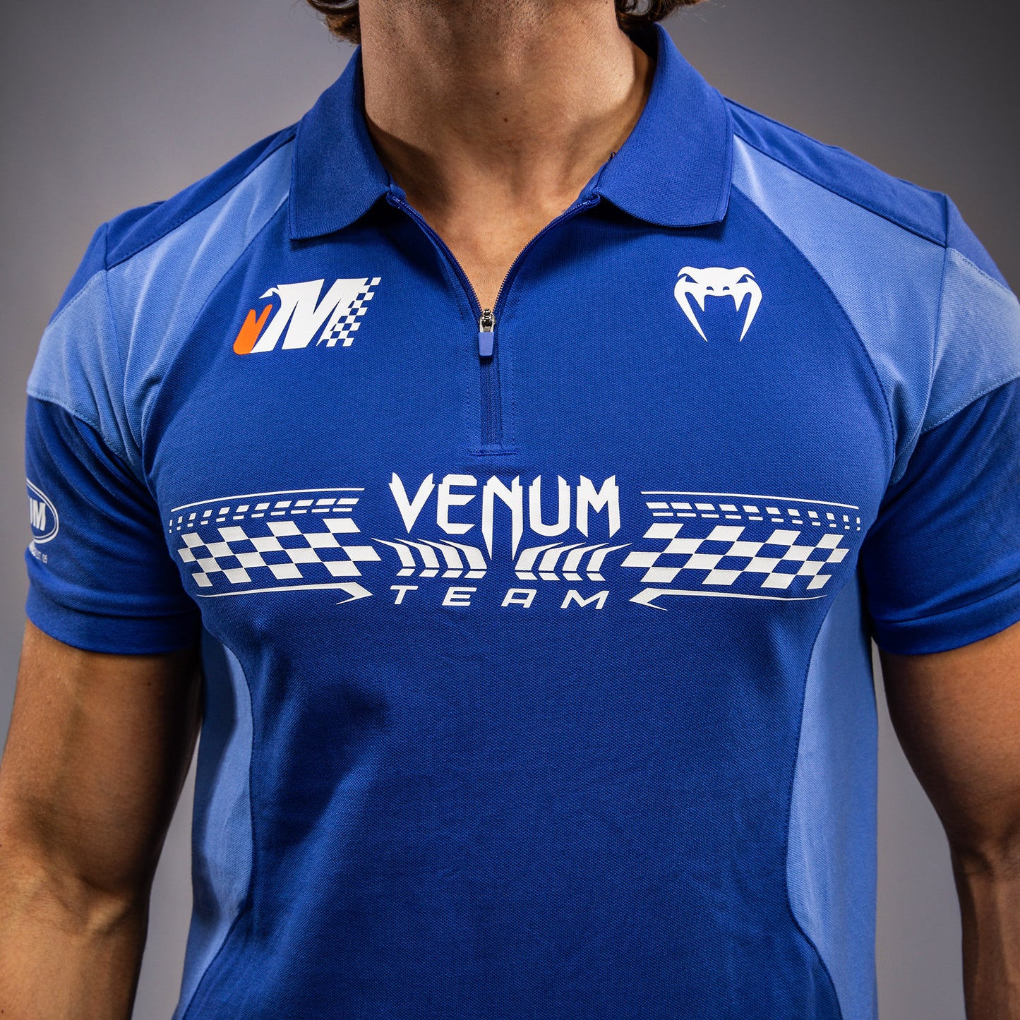 Venum Motorsport - ロイヤルブルー コットンポロシャツ