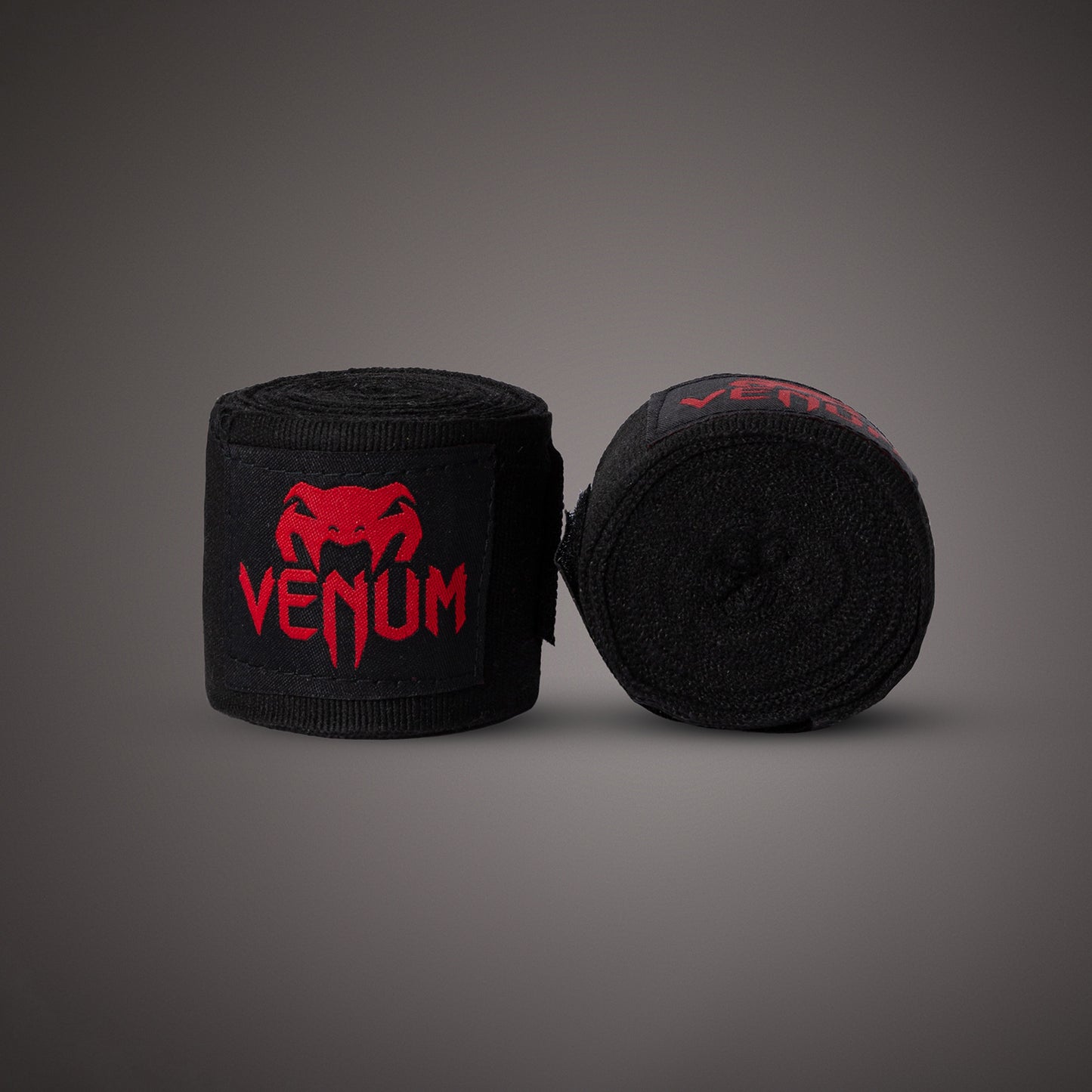 Venum Kontact Boxing ハンドラップ - ブラック/レッド - 2.5m (98 in)