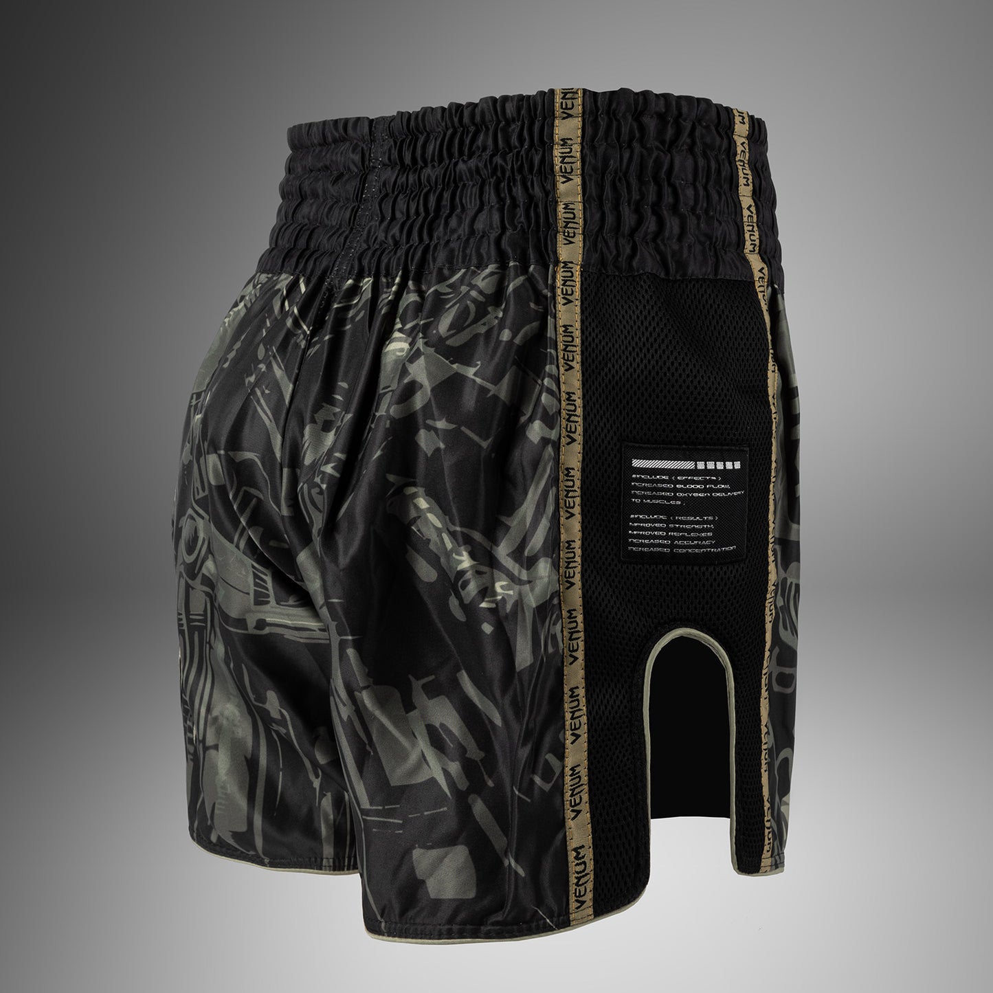 Venum Invader Muay Thai ショーツ - ブラック/サンド