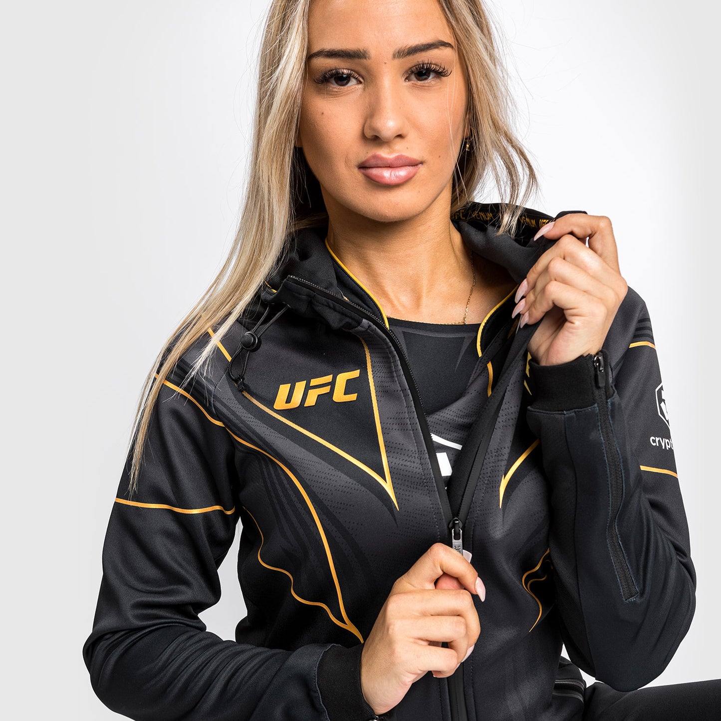 UFC Venum Authentic Fight Night 2.0 Women's Walkout Hoodie - Champion