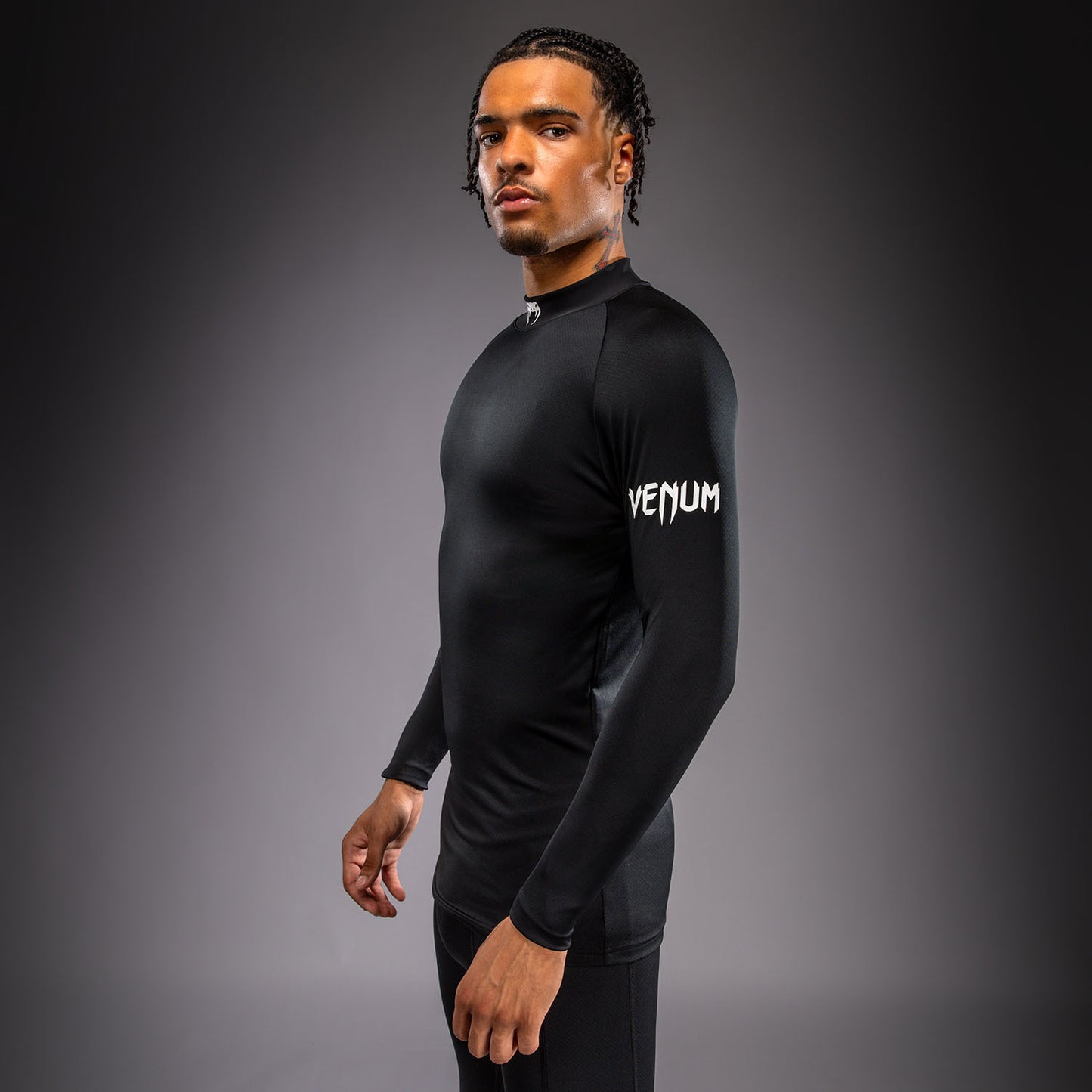 Venum MX Basics 長袖Tシャツ - ブラック/ホワイト