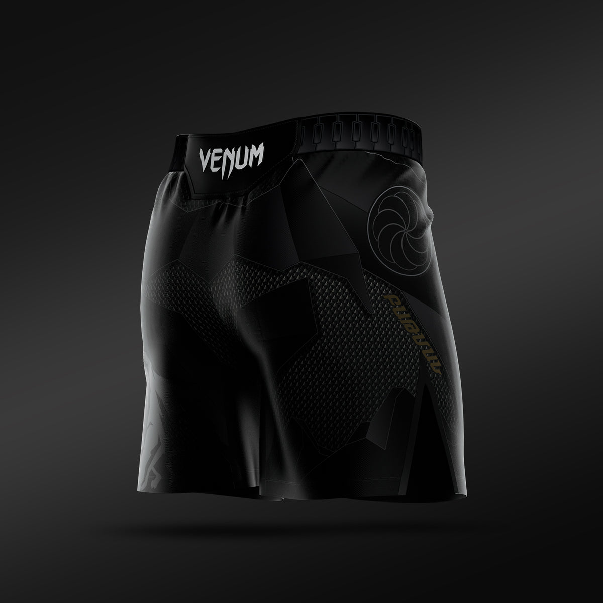 UFC Adrenaline Unrivaled by Venum メンズ ファイトショーツ ショートフィット アルマン・ツァルキヤン - ブラック