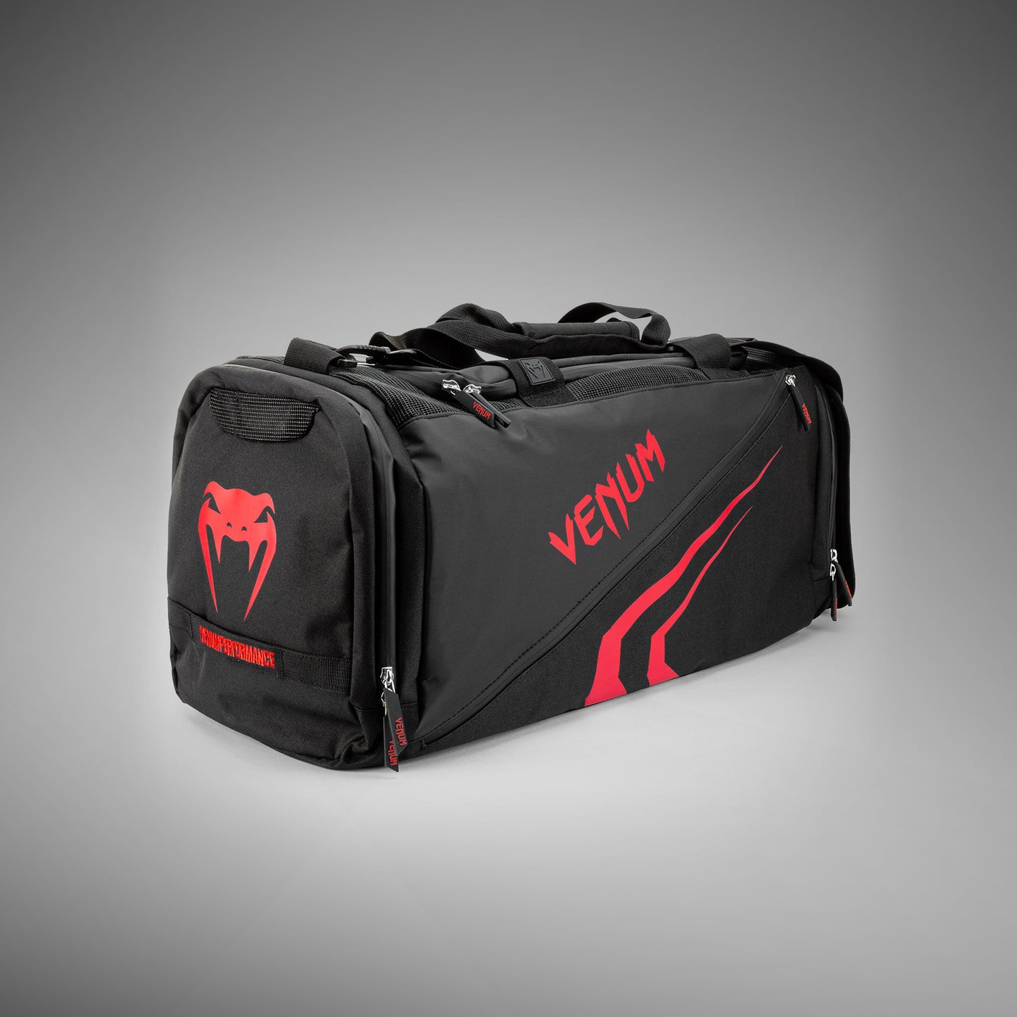 Venum Trainer Lite Evo スポーツバッグ - ブラック/レッド