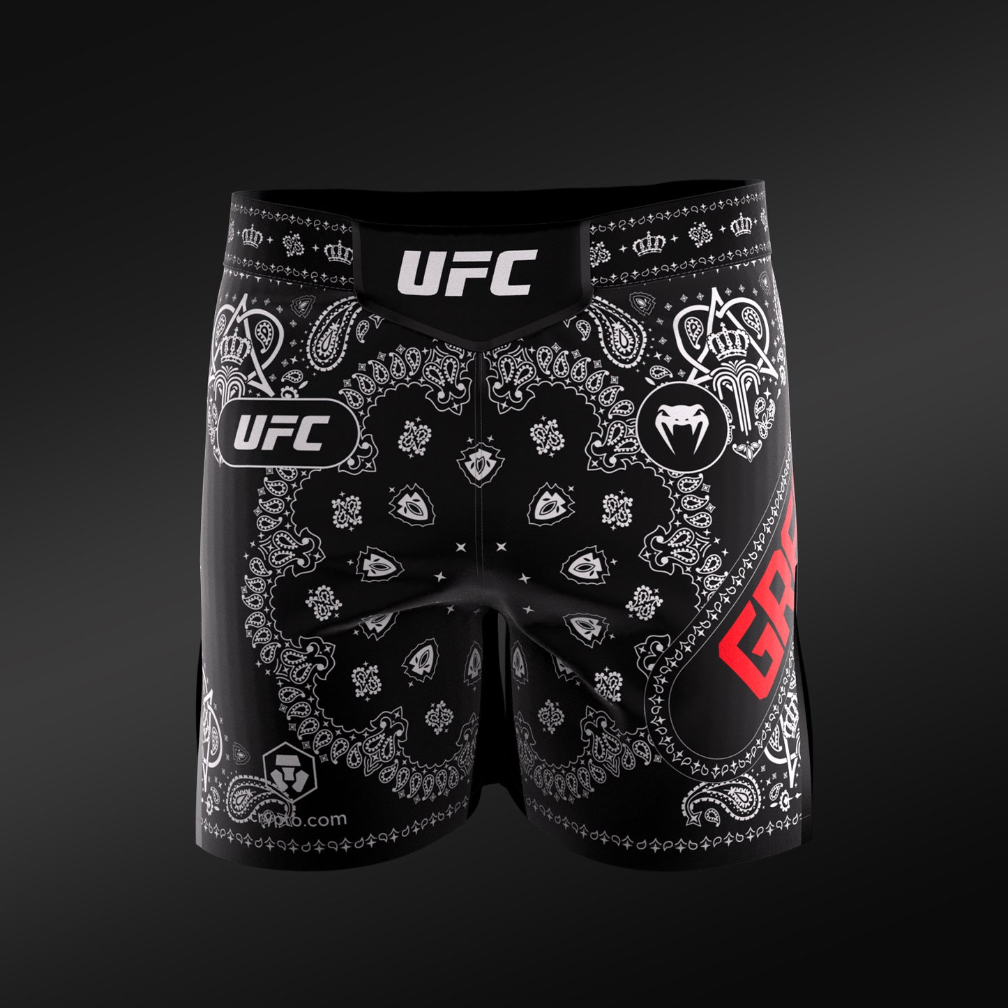 UFC Adrenaline Unrivaled by VENUM King Green メンズ ヴァレ・トゥード ショーツ - ブラック