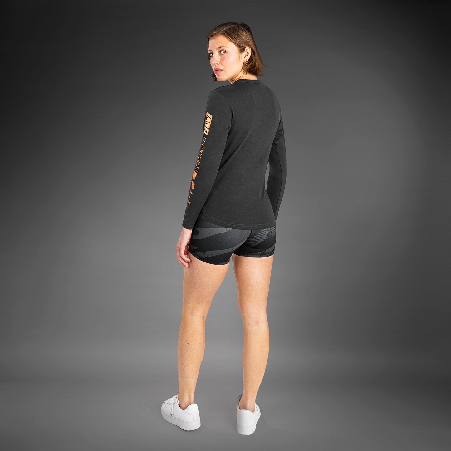 UFC Adrenaline By Venum Fight Week - 女性用ロングスリーブコットンTシャツ - Charcoal Grey