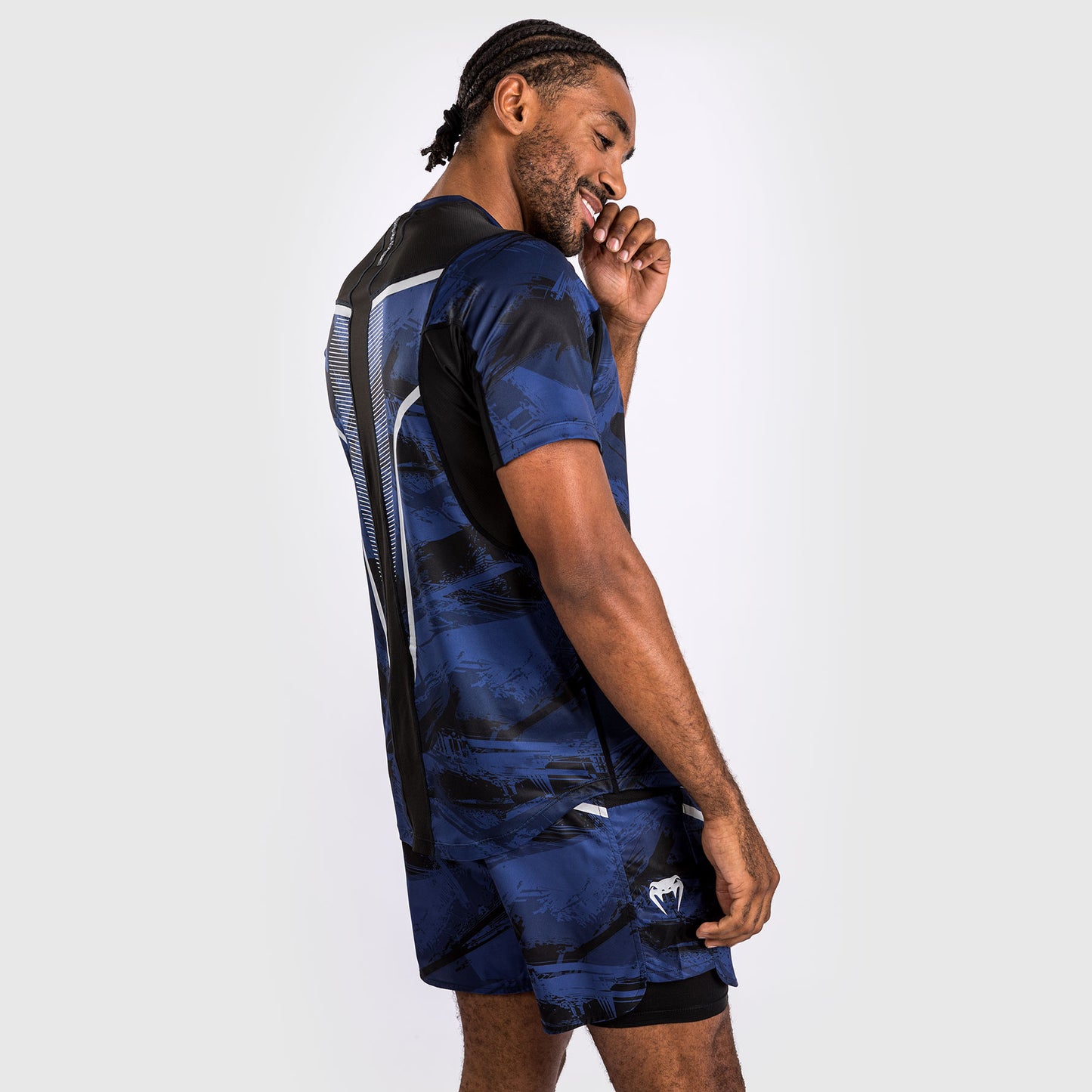 Venum Electron 3.0 ドライテックTシャツ - ネイビー