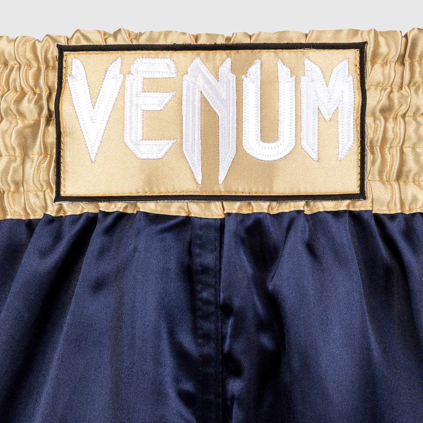 Venum Classic ムエタイショーツ - ネイビーブルー/ゴールド