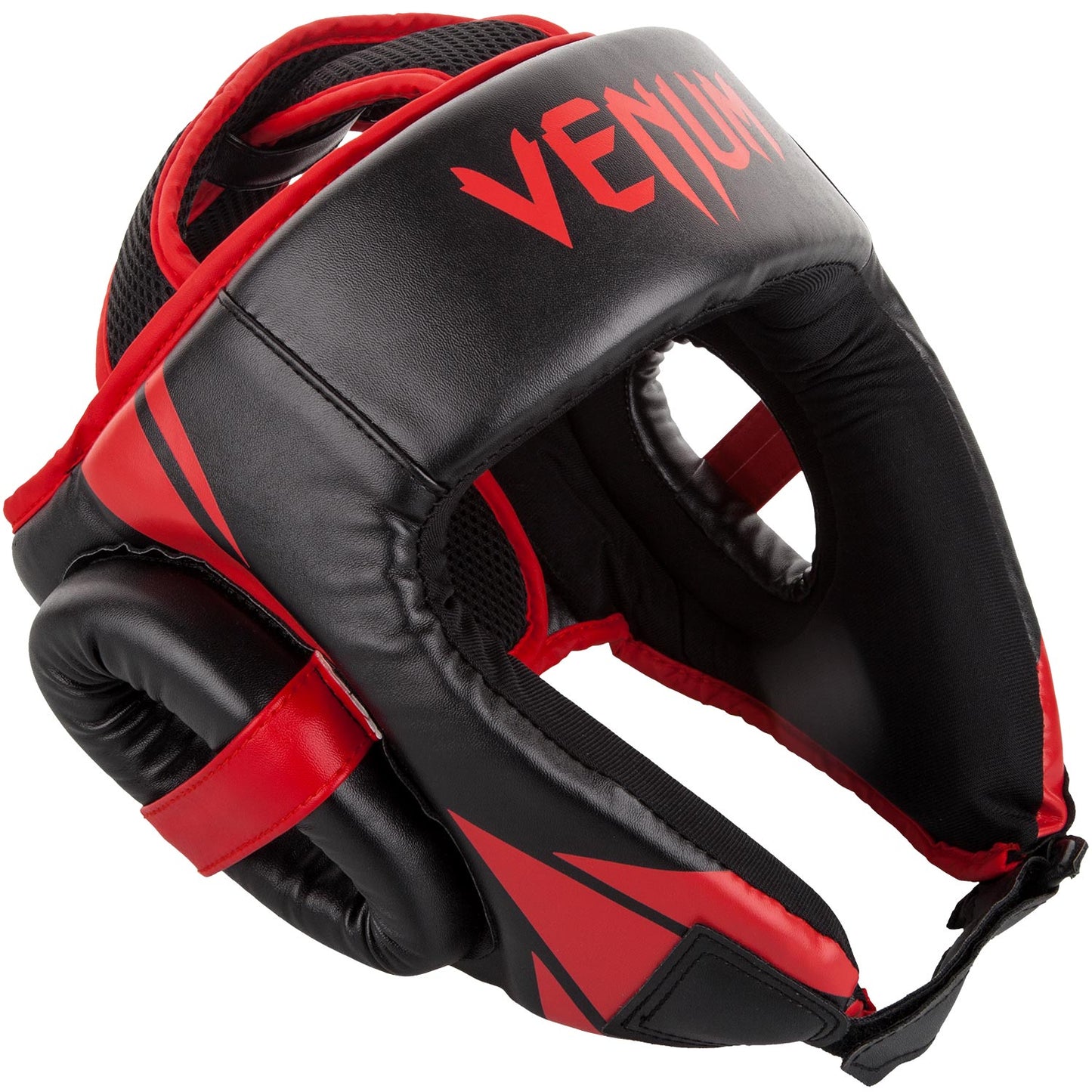 Venum Challenger オープンフェイスヘッドギア - ブラック/レッド
