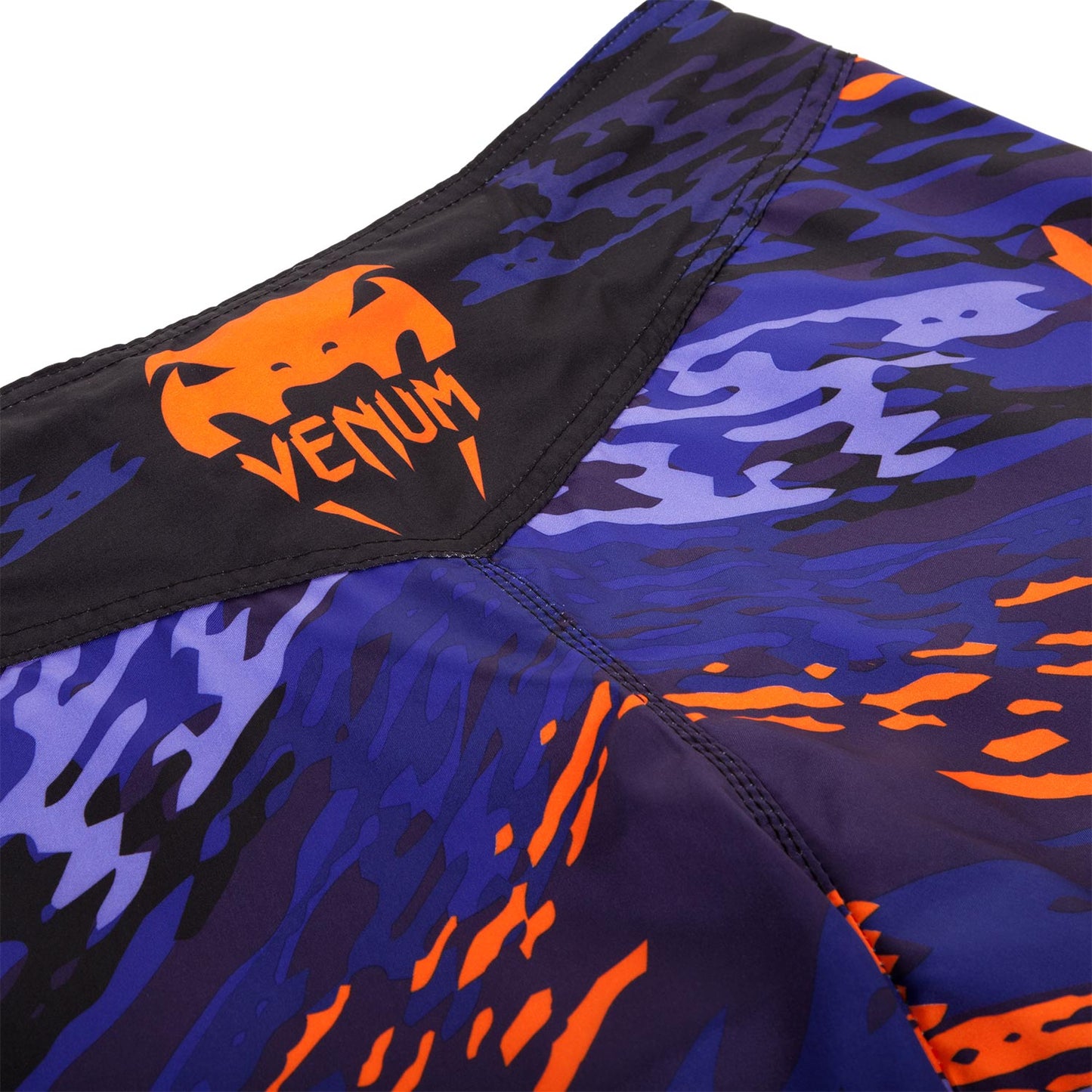 Venum Neo Camo ファイトショーツ - ブルー/オレンジ/ブラック