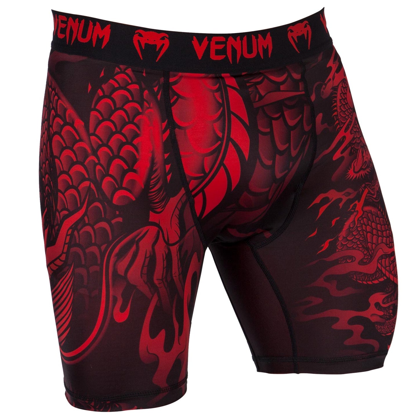 Venum Dragon's Flight コンプレッションショーツ - ブラック/レッド