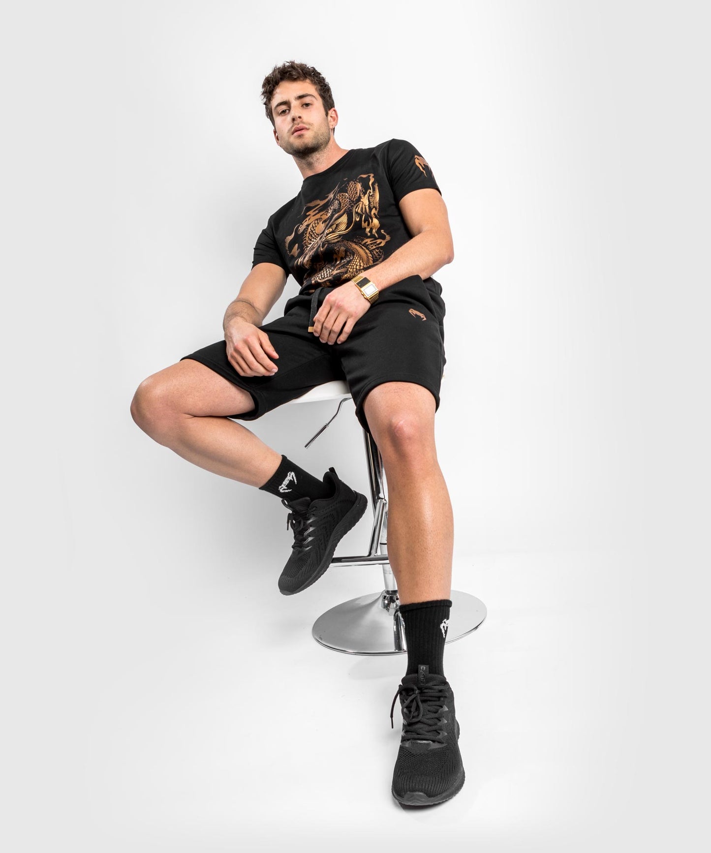 Venum Dragon's Flight Tシャツ - ブラック/ブロンズ