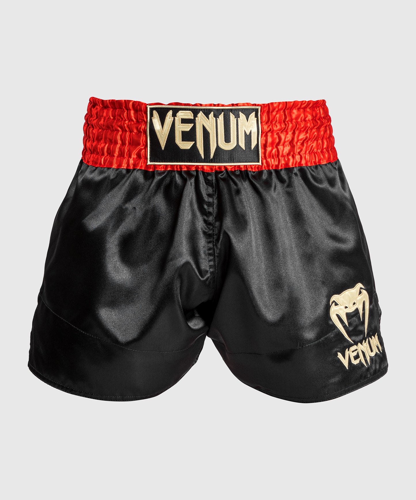 Venum Classic ムエタイショートパンツ レッド/ブラック/ゴールド