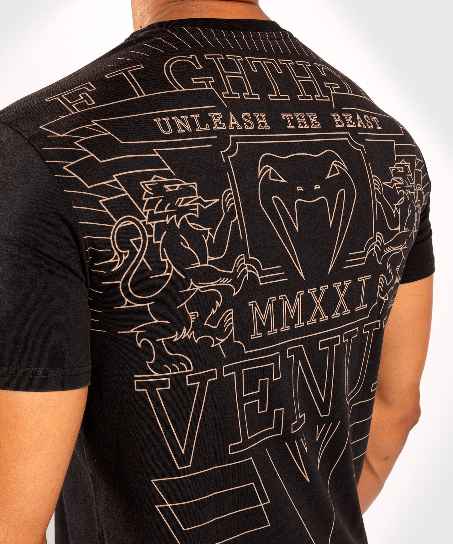 Venum ライオンズ21 Tシャツ - ブラック/サンド