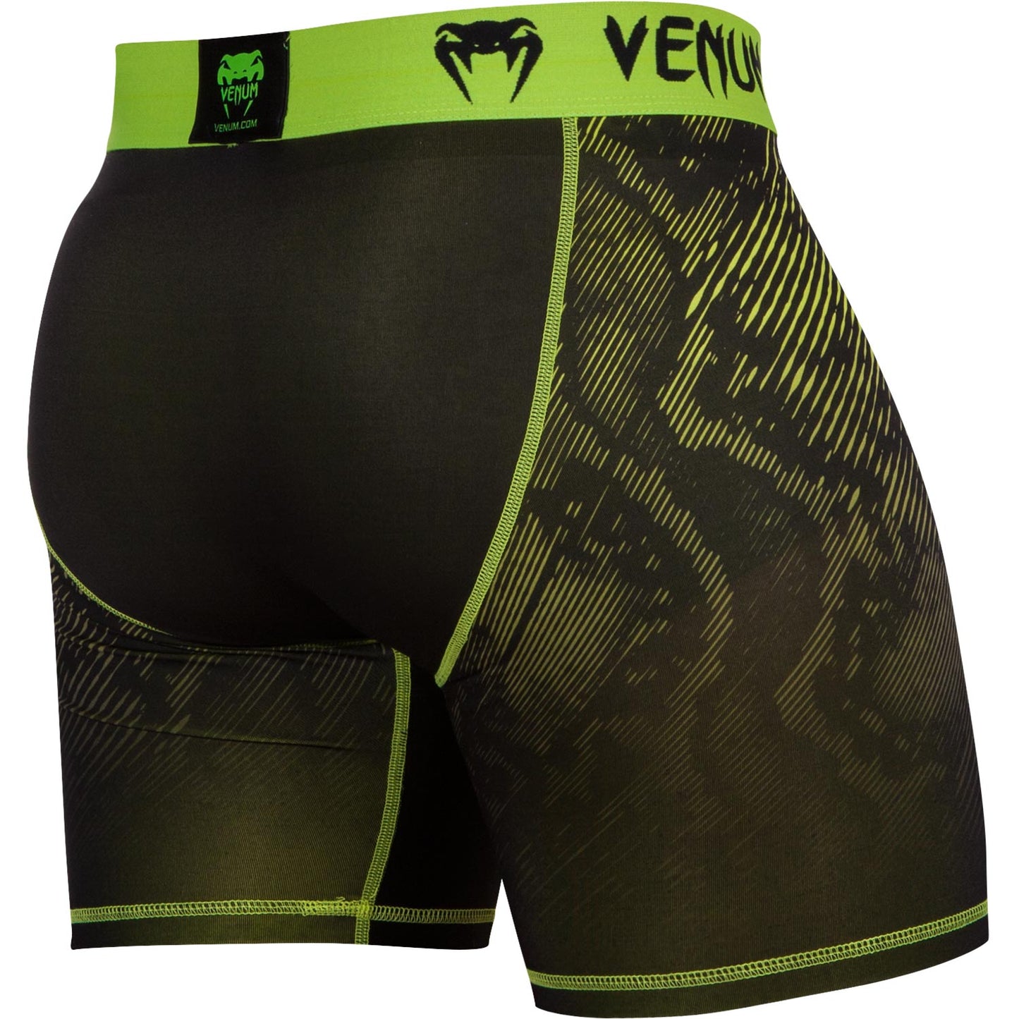 Venum Fusion コンプレッションショーツ - ブラック/イエロー