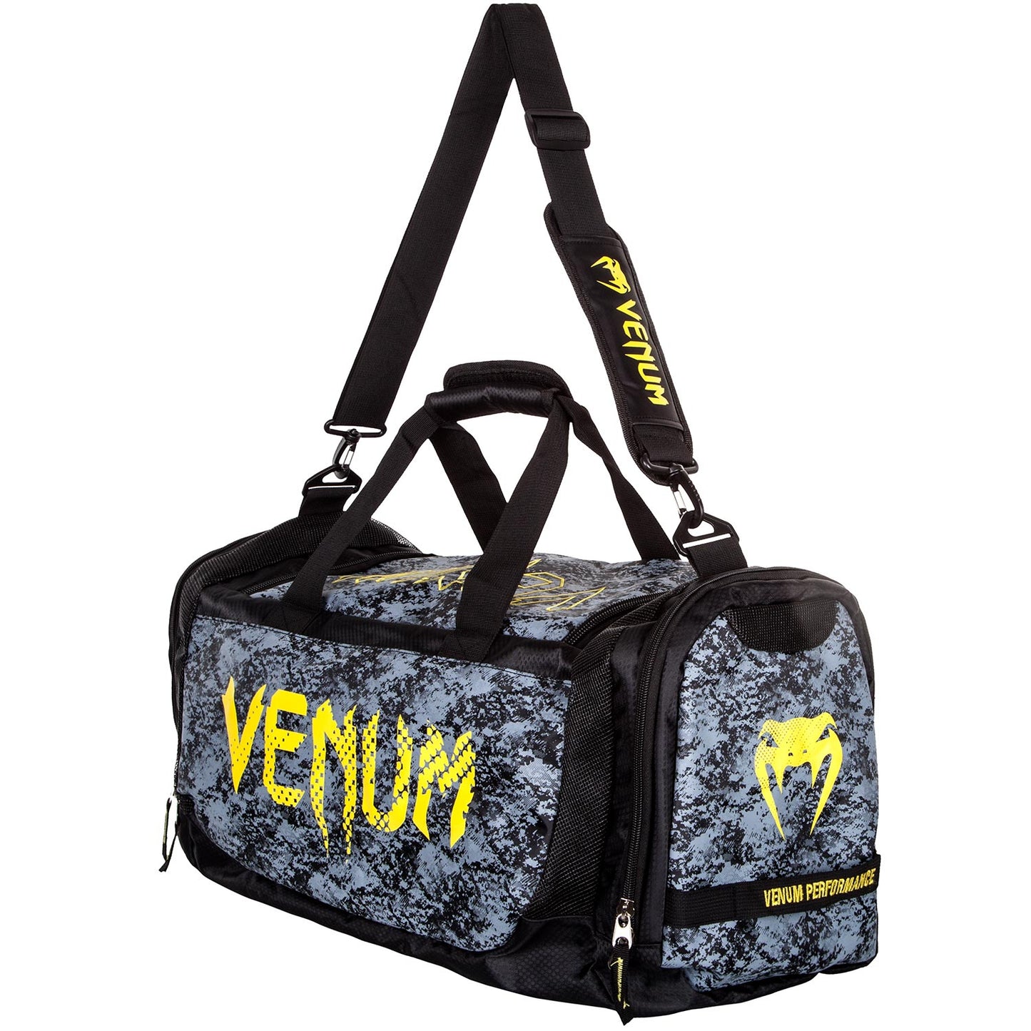 Venum Tramo スポーツバッグ：ブラック／イエロー