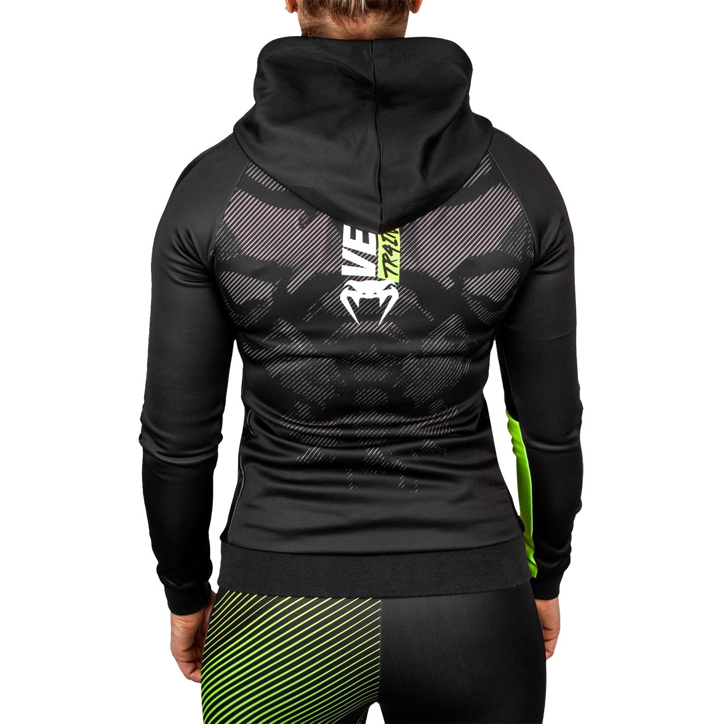 Venum Training Camp 2.0 レディースフーディ - ブラック/ネオイエロー - エクスクルーシブ