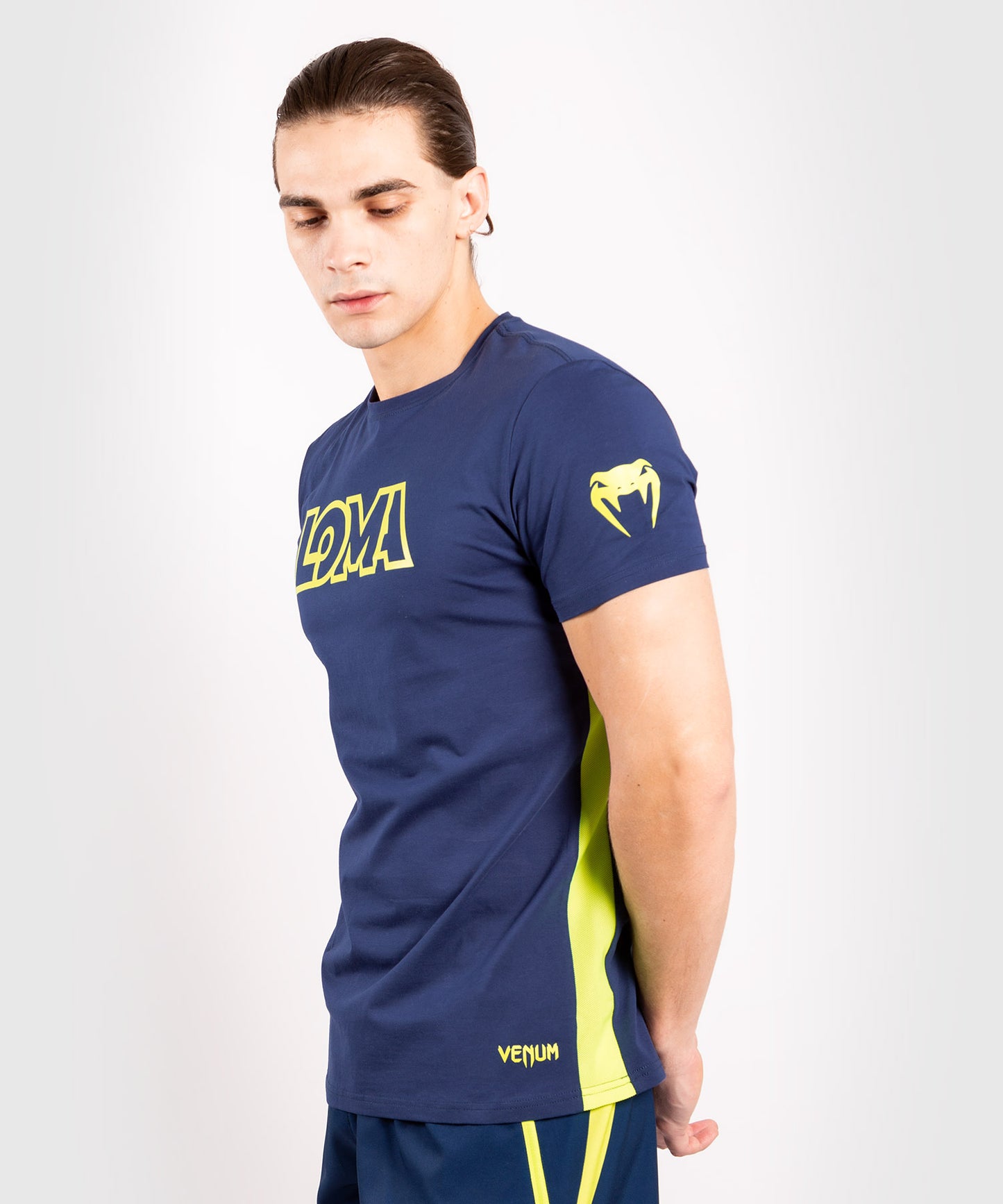 Venum Origins Tシャツ（ロマチェンコ版）：ブルー／イエロー