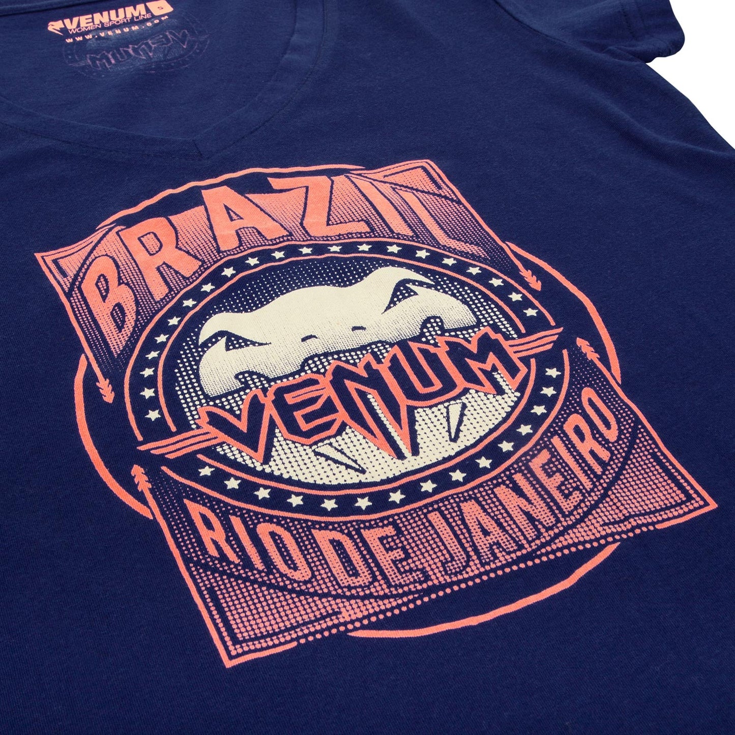 Venum Carioca 女性用 Tシャツ - ネイビー・ブルー