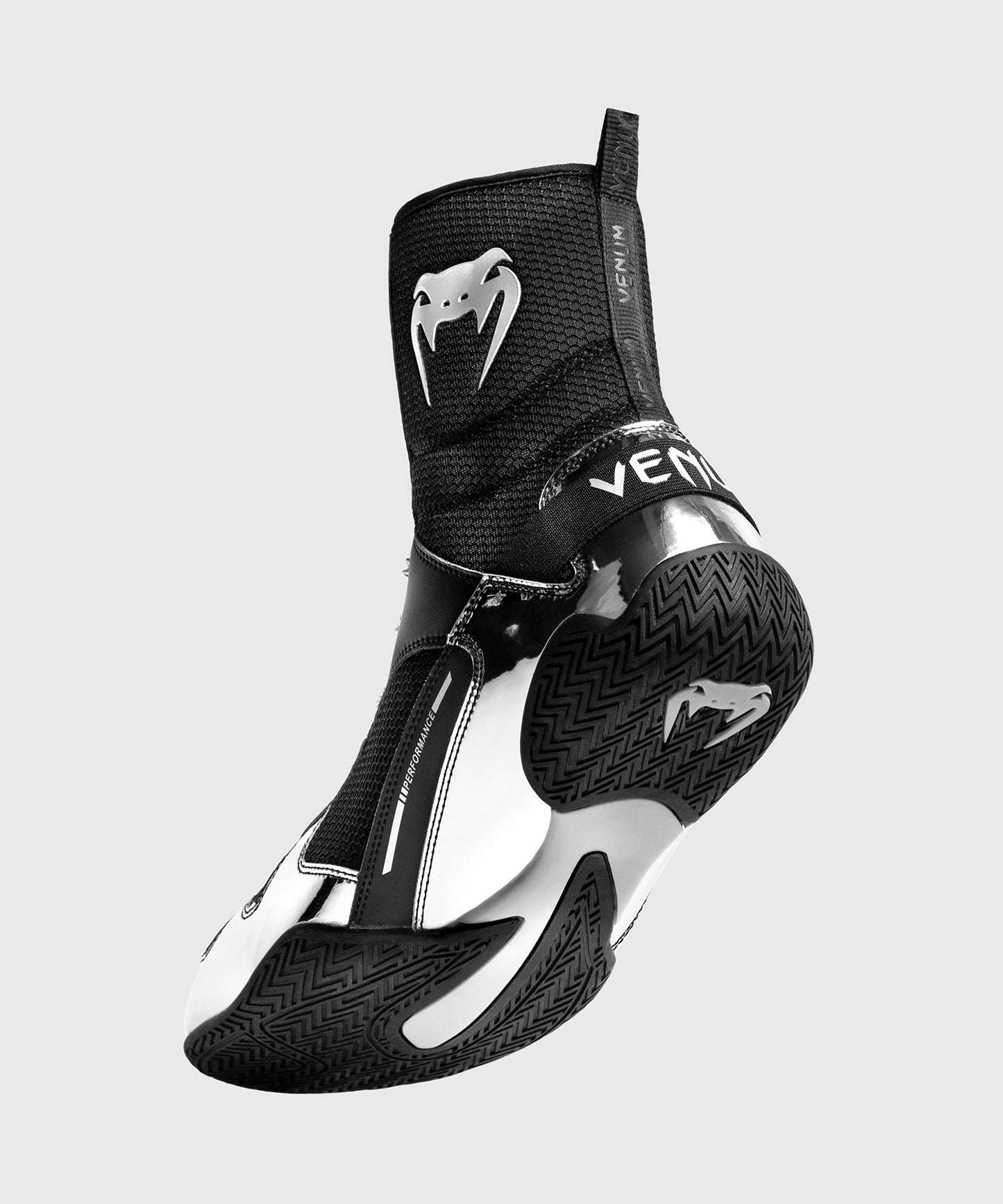 Venum Elite  ボクシングシューズ - ブラック/シルバー