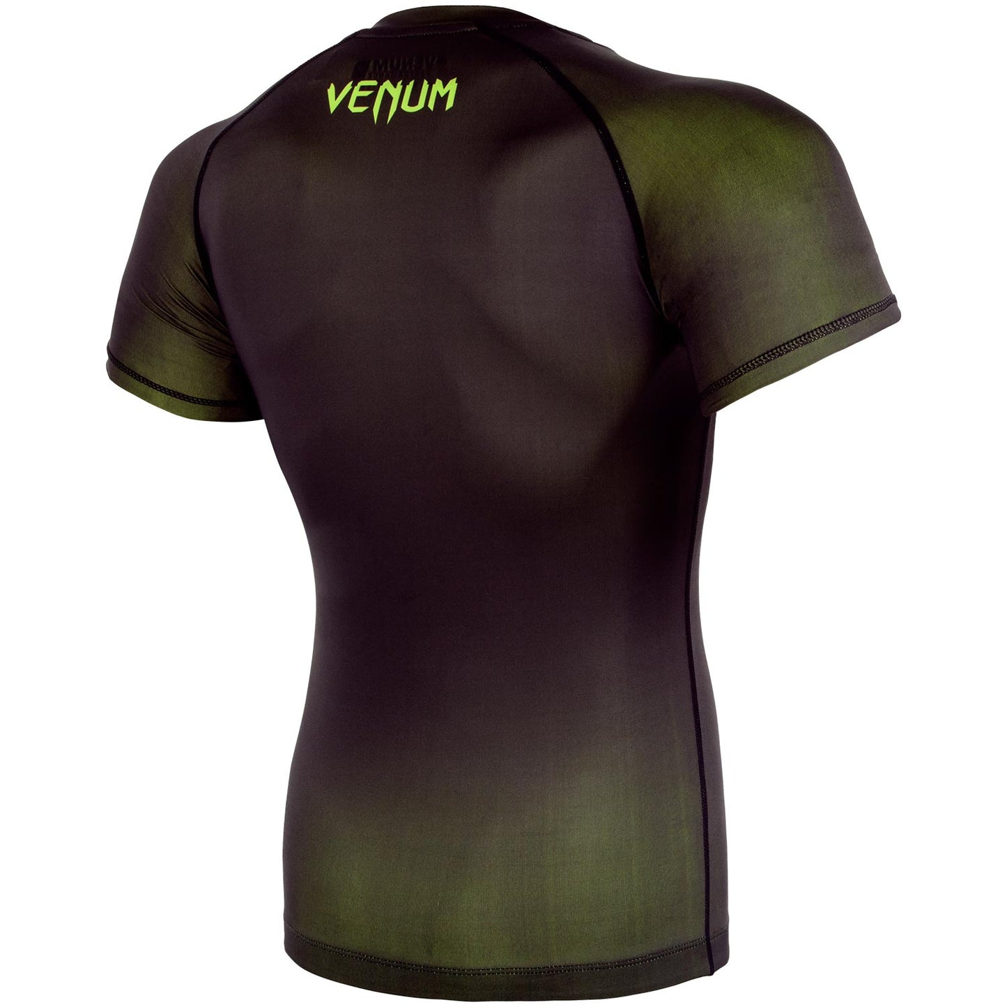 Venum Contender 3.0 コンプレッション Tシャツ - 半袖 - ブラック/ネオ・イエロー