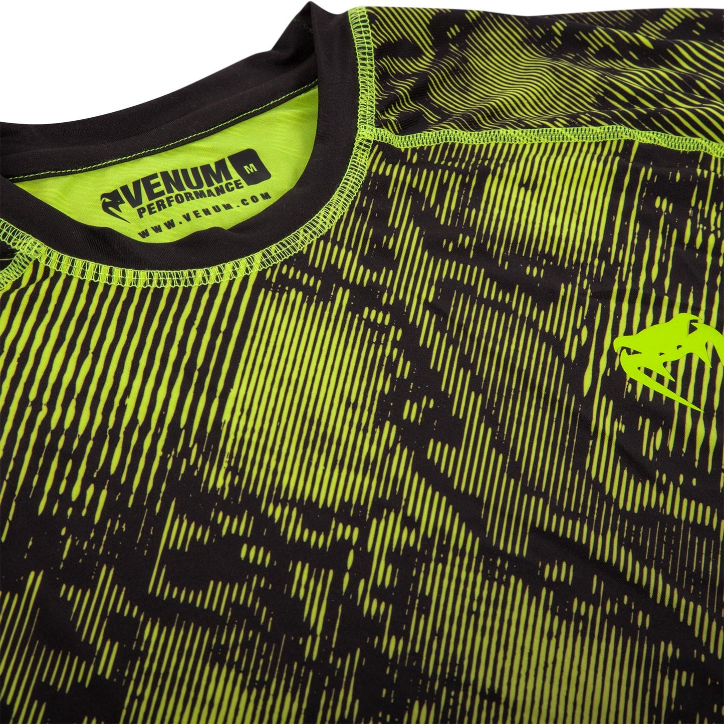 Venum Fusion コンプレッション Tシャツ（半袖） - ブラック/イエロー