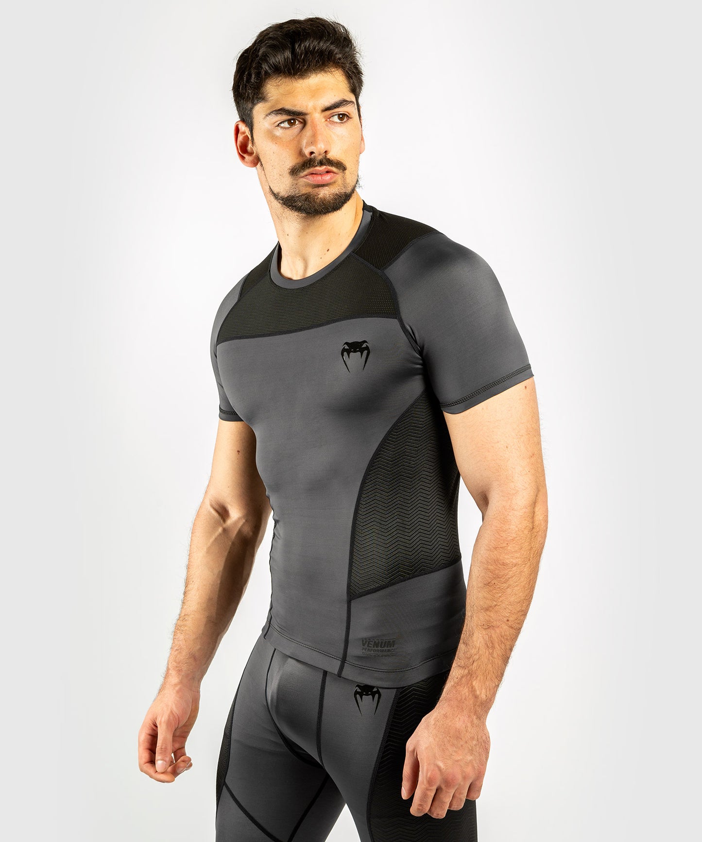 Venum G-Fit ラッシュガード - 半袖 - グレー/ブラック