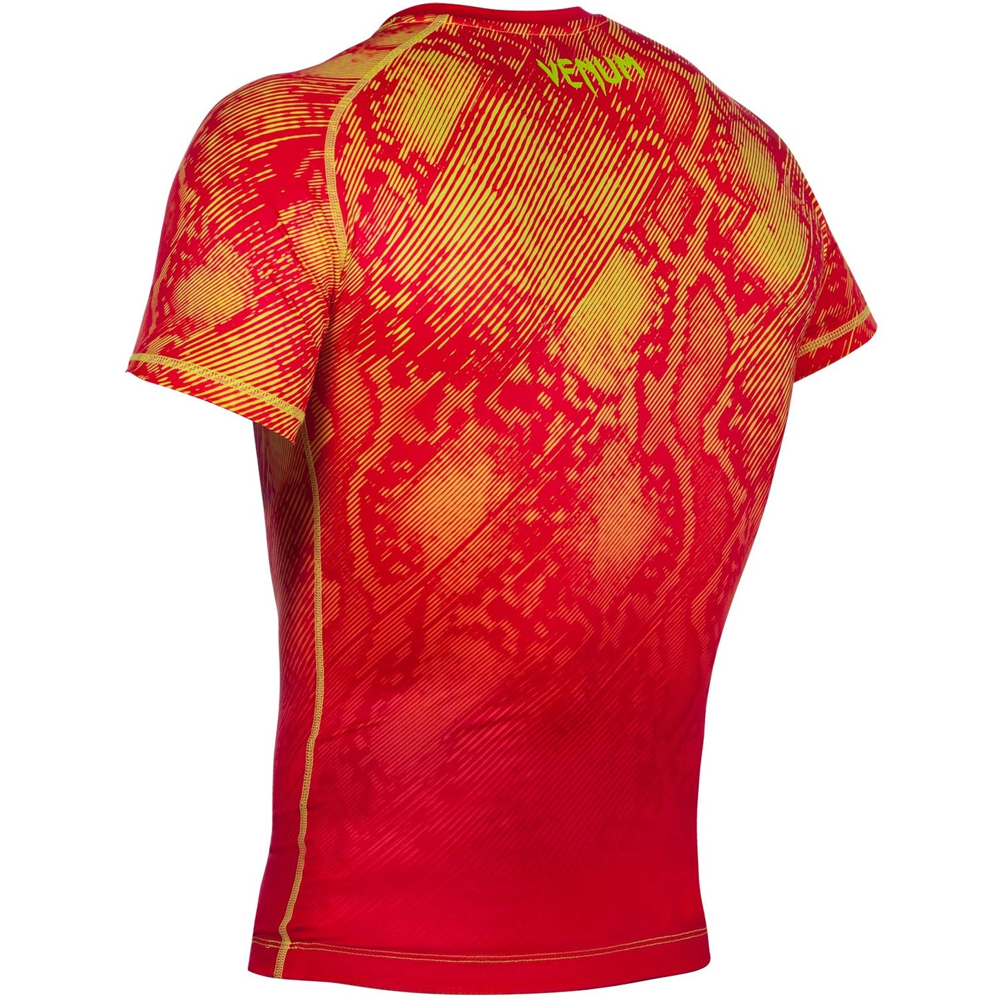 Venum Fusion コンプレッション Tシャツ（半袖） - オレンジ/イエロー
